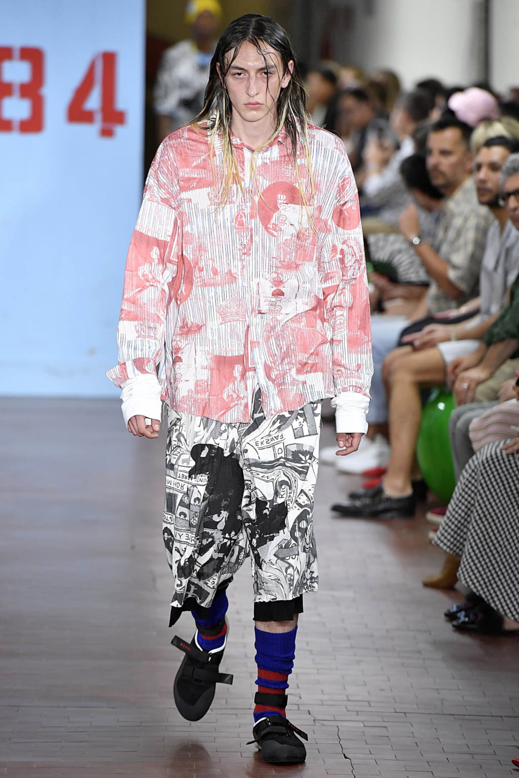 Fashion Week Milan Spring/Summer 2019 look 5 from the Marni collection 男装