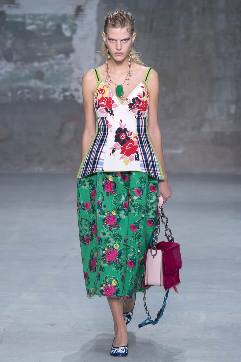 Fashion Week Milan Spring/Summer 2018 look 1 from the Marni collection womenswear