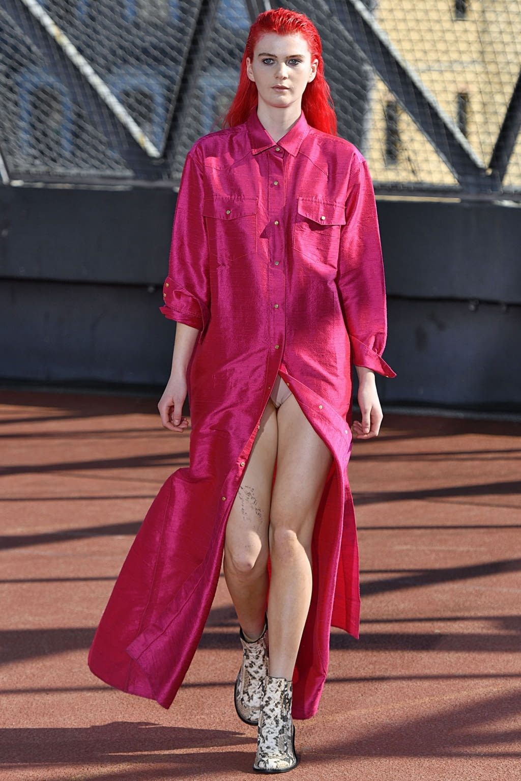 Fashion Week Paris Spring/Summer 2019 look 46 from the Marques' Almeida collection womenswear
