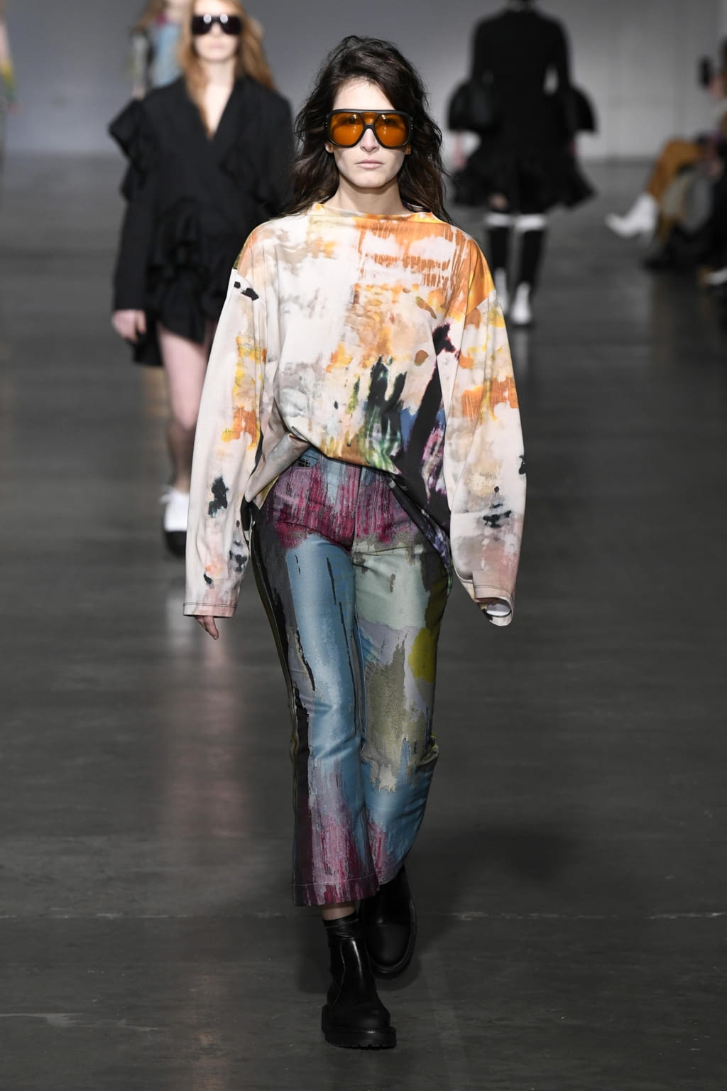 Fashion Week London Fall/Winter 2020 look 7 de la collection Marques' Almeida womenswear