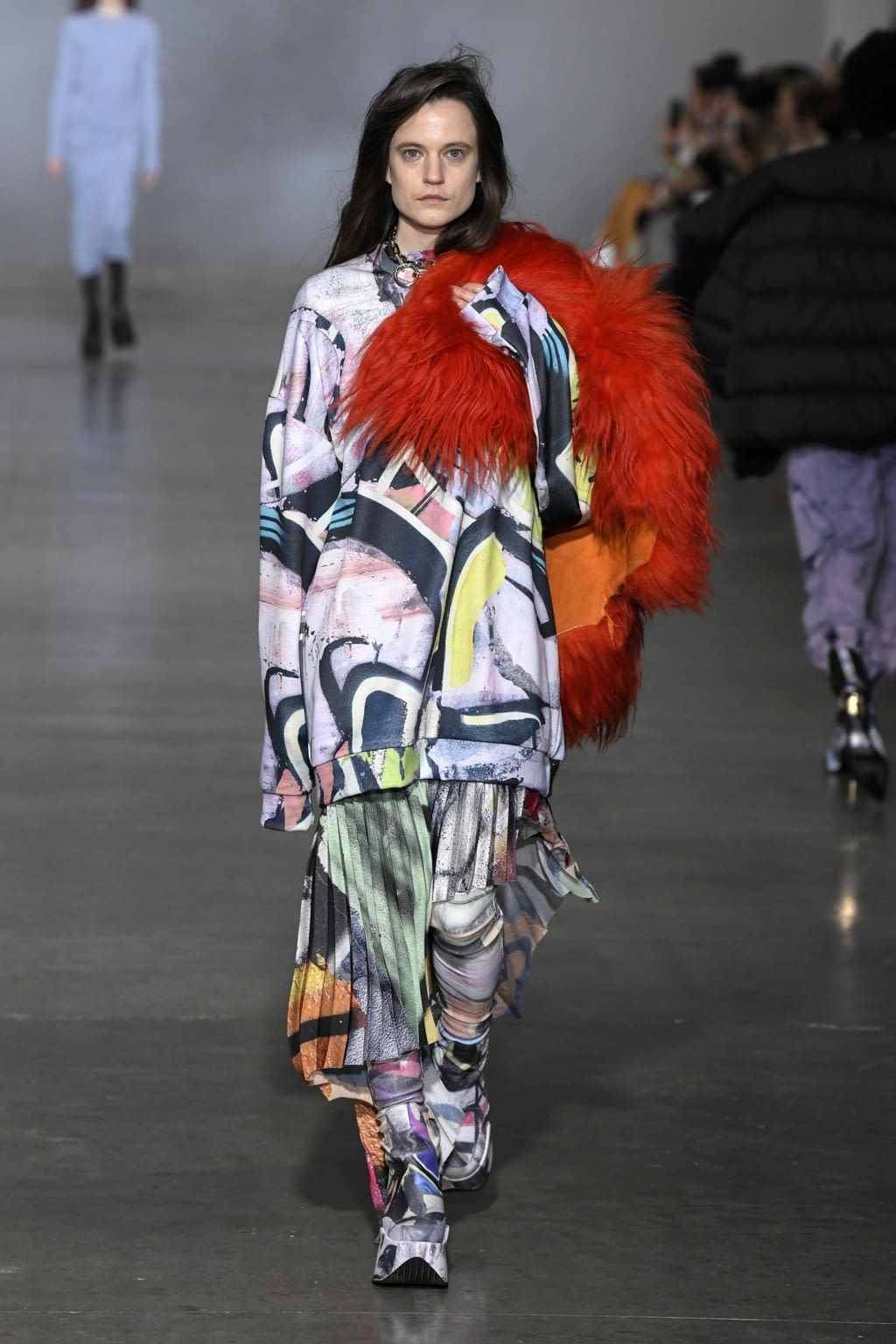 Fashion Week London Fall/Winter 2020 look 30 from the Marques' Almeida collection 女装