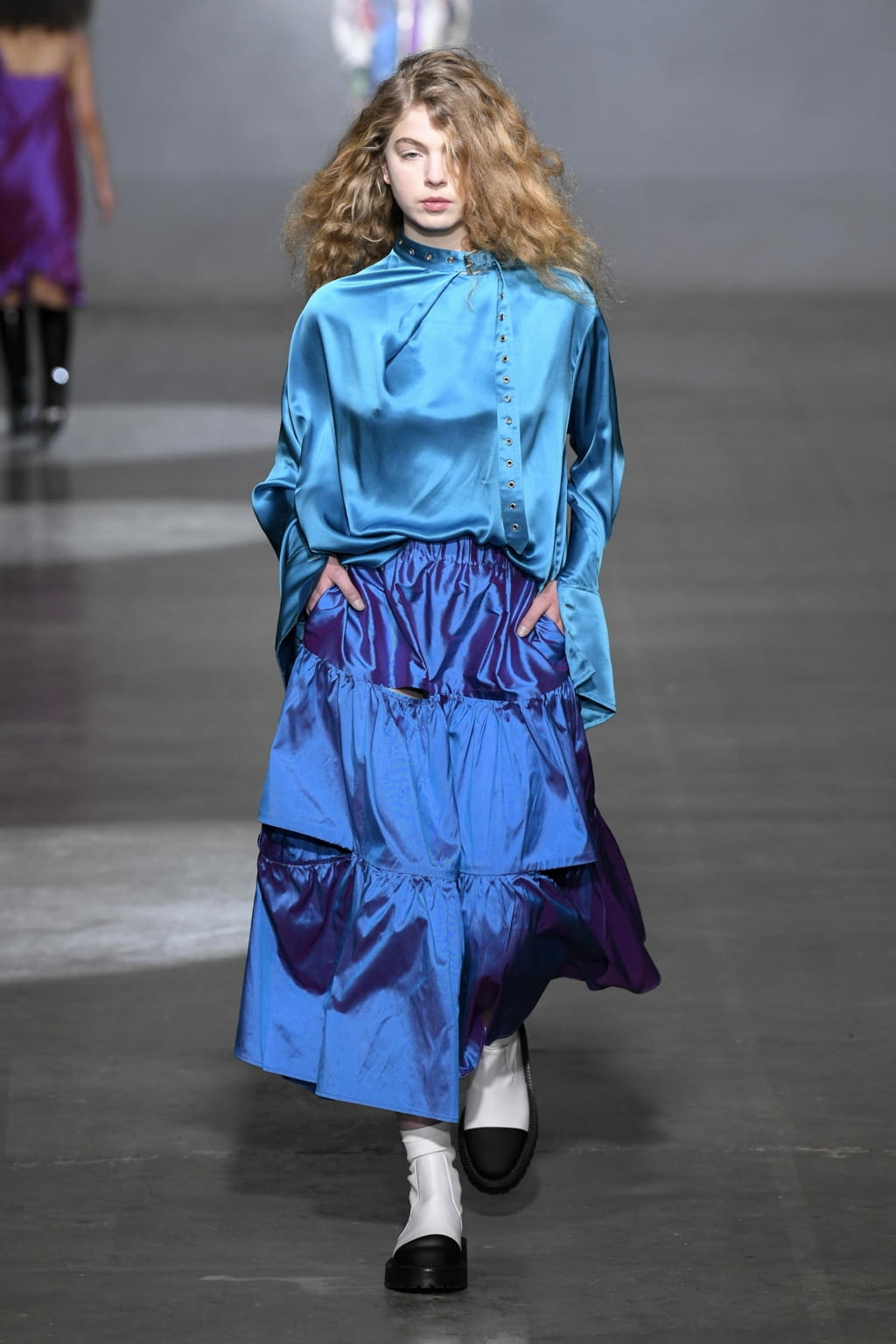 Fashion Week London Fall/Winter 2020 look 42 from the Marques' Almeida collection 女装