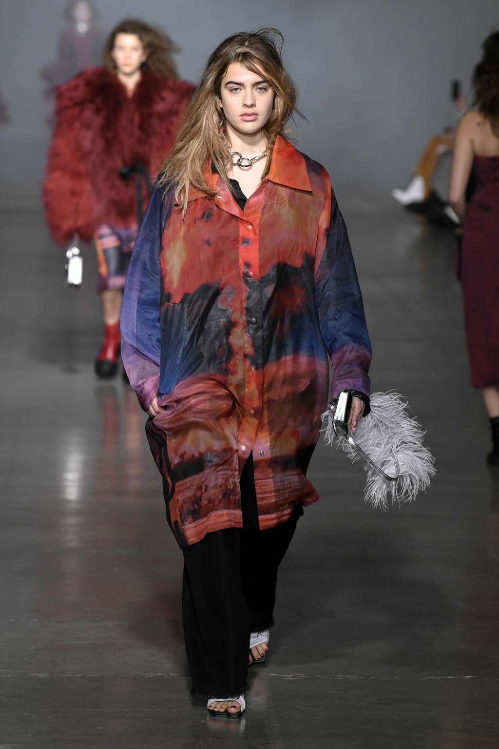 Fashion Week London Fall/Winter 2020 look 54 from the Marques' Almeida collection womenswear