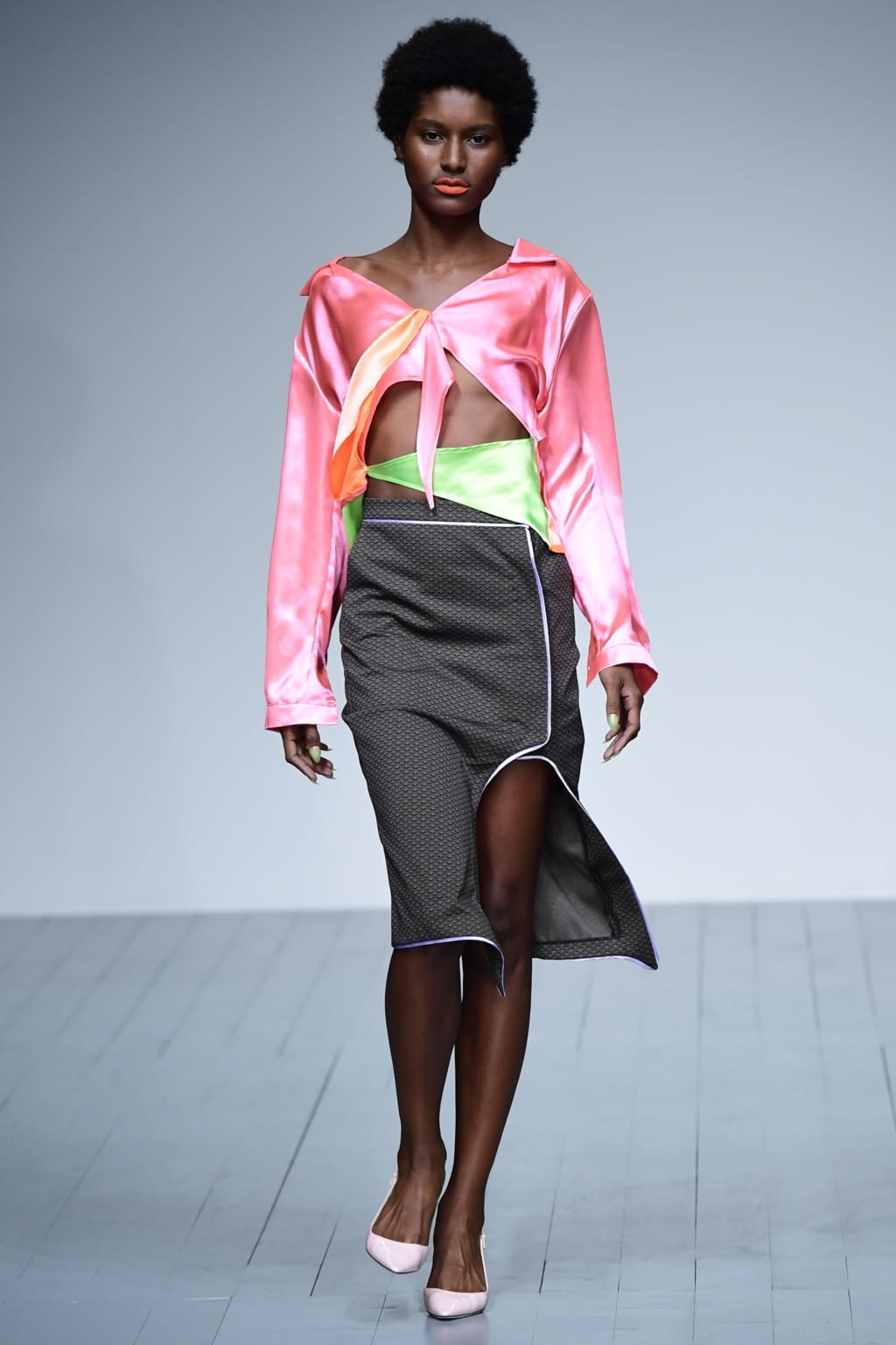 Fashion Week London Spring/Summer 2019 look 20 from the Marta Jakubowski collection womenswear