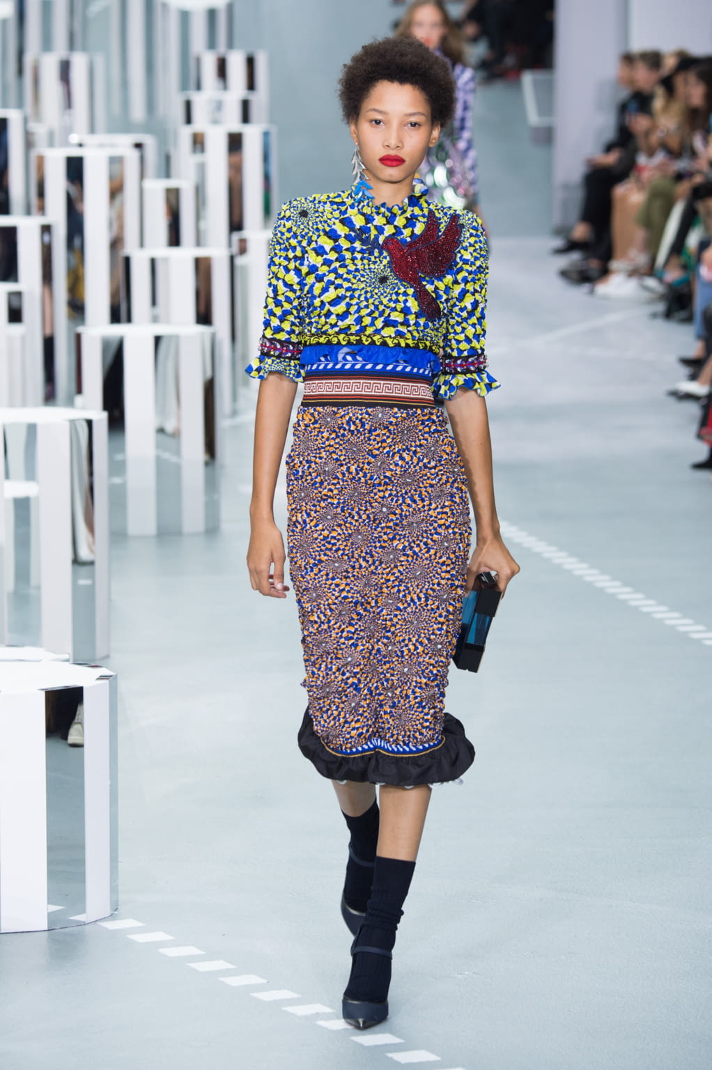 Fashion Week London Spring/Summer 2017 look 13 from the Mary Katrantzou collection womenswear
