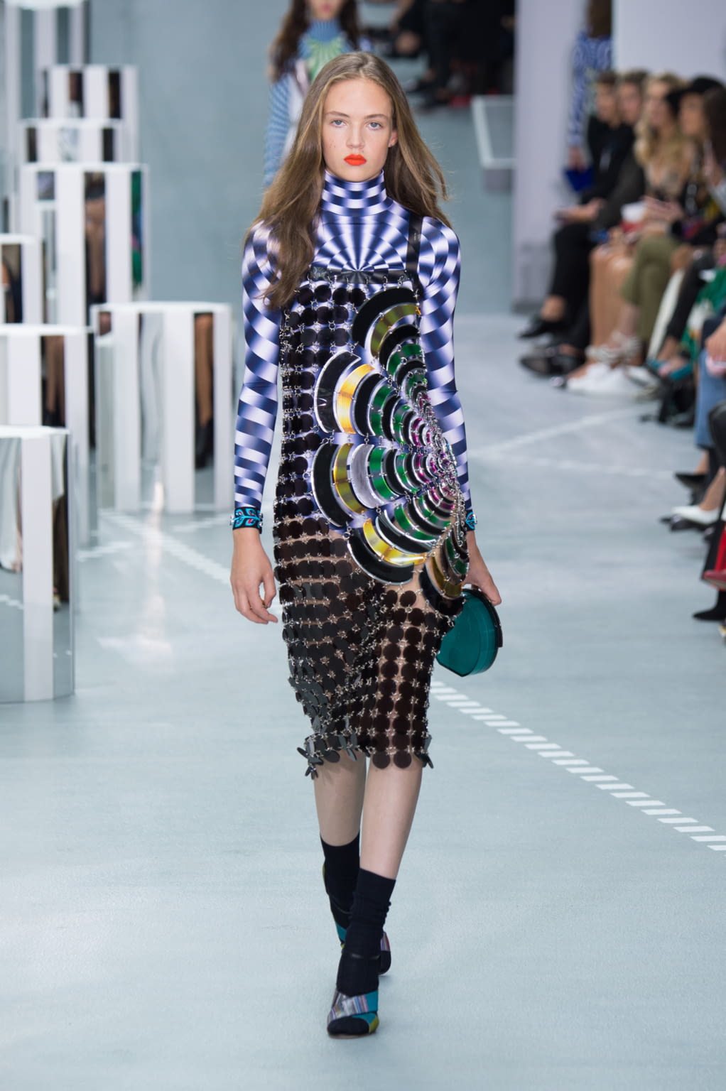 Fashion Week London Spring/Summer 2017 look 14 from the Mary Katrantzou collection 女装