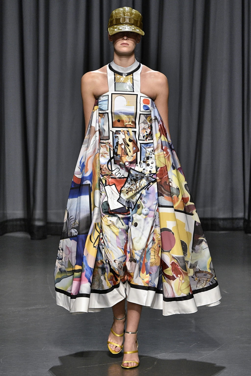Fashion Week London Spring/Summer 2019 look 12 from the Mary Katrantzou collection womenswear