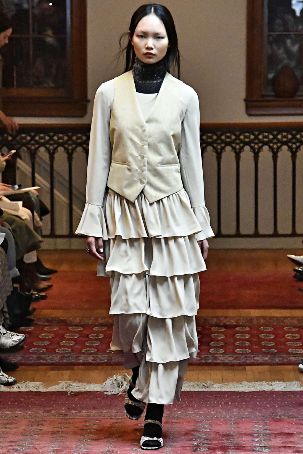 Fashion Week New York Fall/Winter 2019 look 10 from the Maryam Nassir Zadeh collection 女装