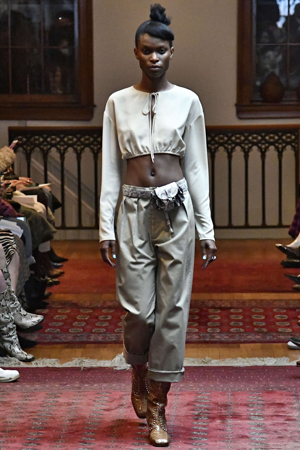 Fashion Week New York Fall/Winter 2019 look 14 from the Maryam Nassir Zadeh collection 女装