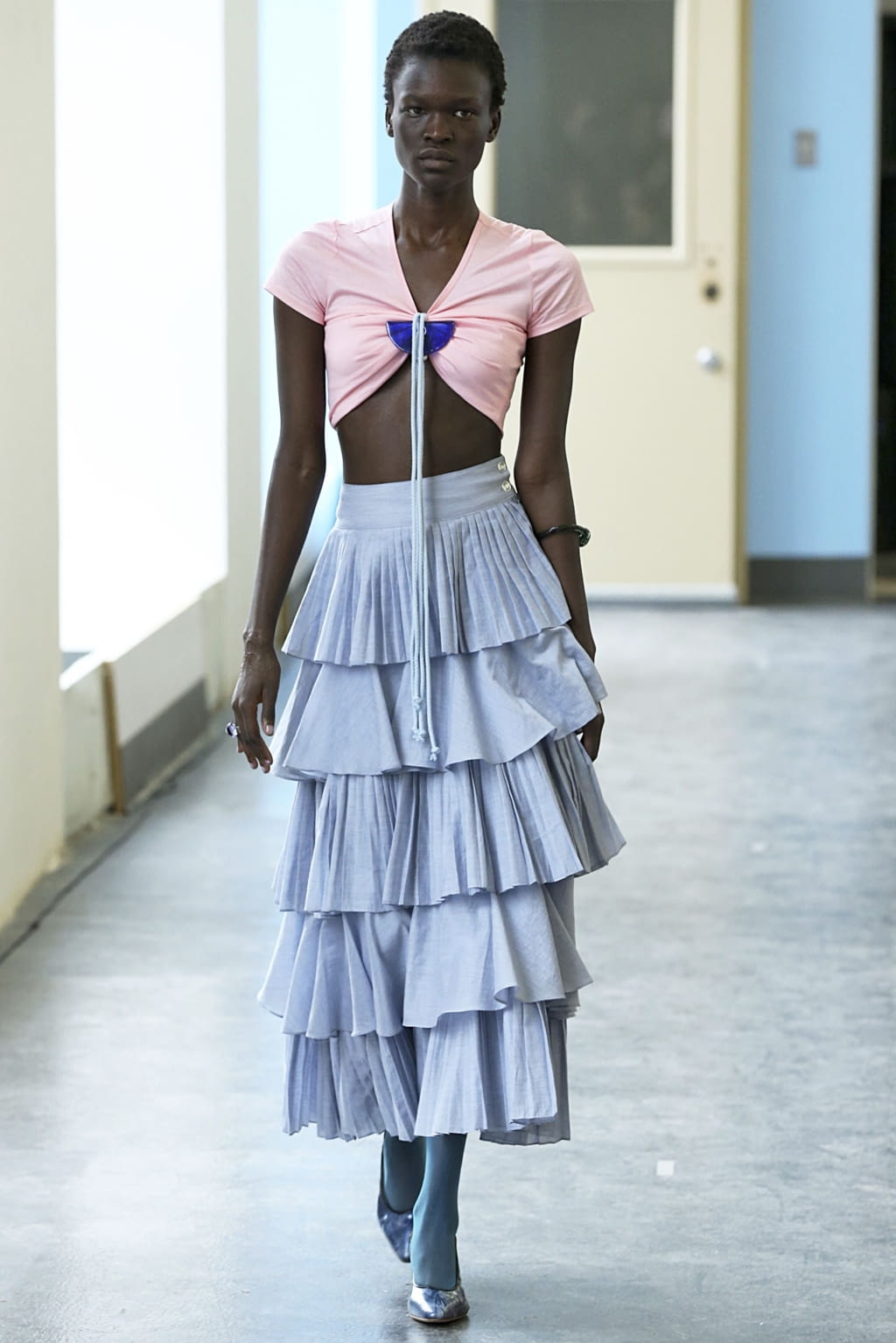 Fashion Week New York Spring/Summer 2019 look 4 from the Maryam Nassir Zadeh collection 女装