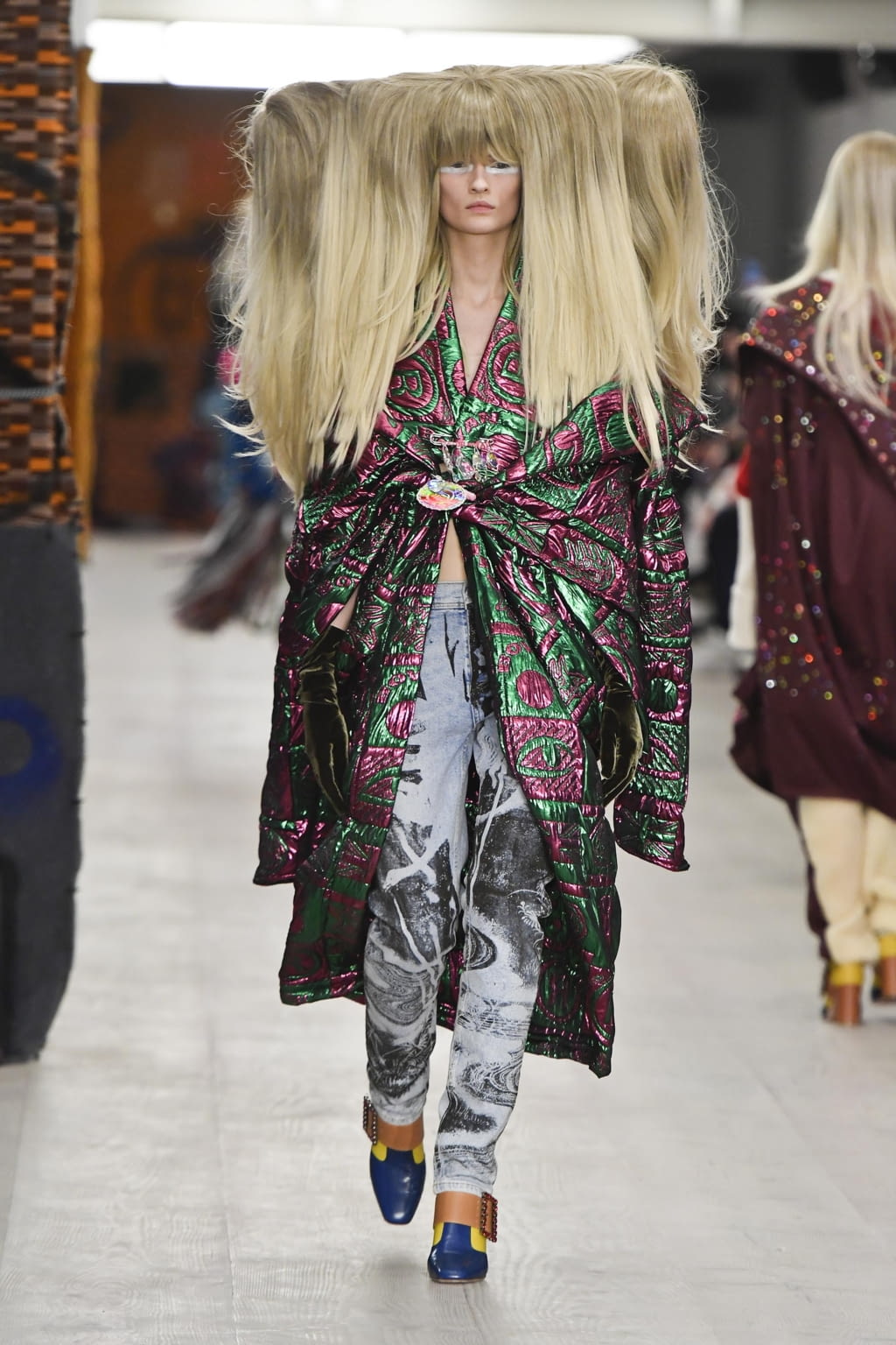 Fashion Week London Fall/Winter 2020 look 9 de la collection Matty Bovan womenswear