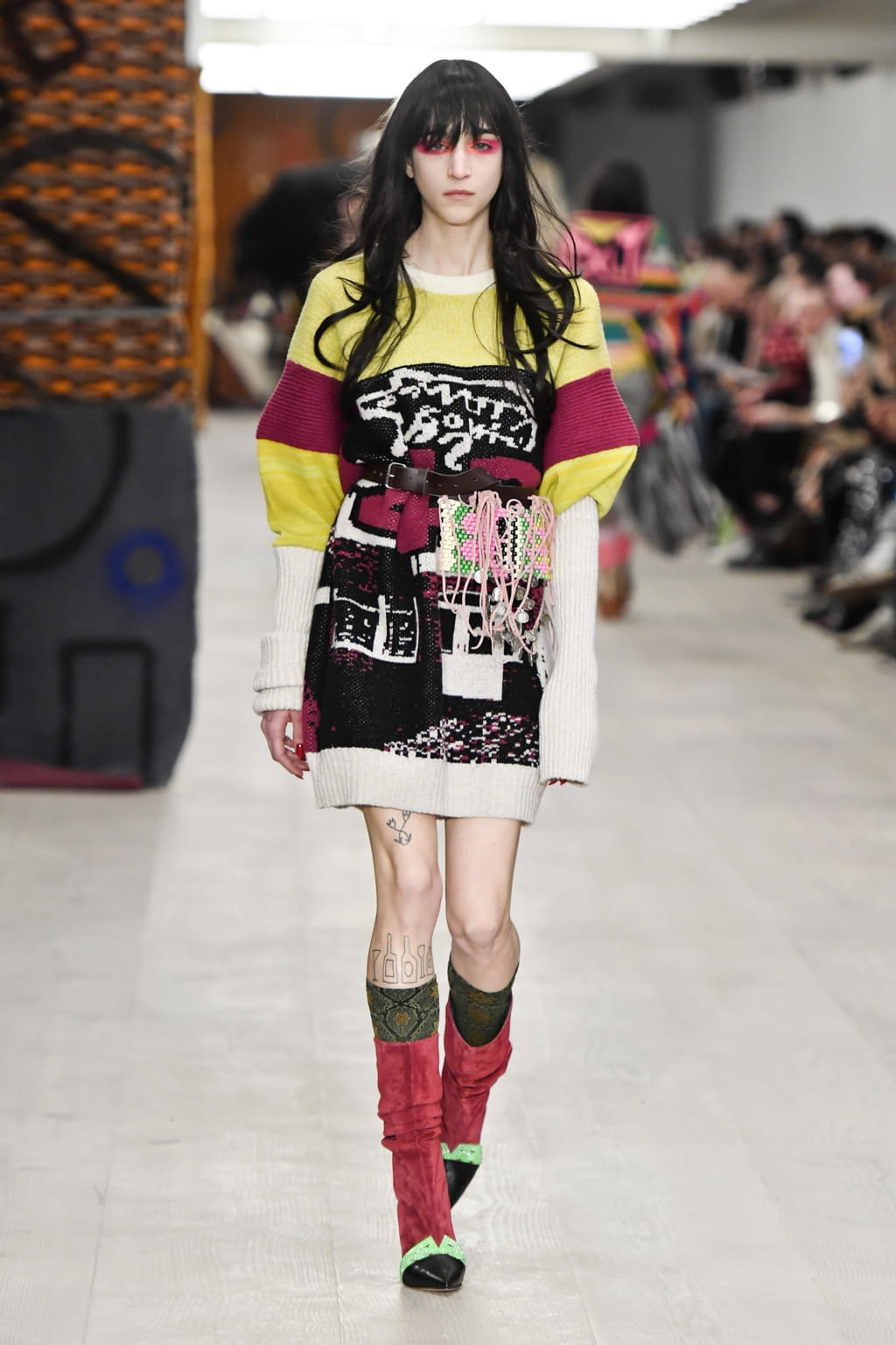Fashion Week London Fall/Winter 2020 look 12 de la collection Matty Bovan womenswear