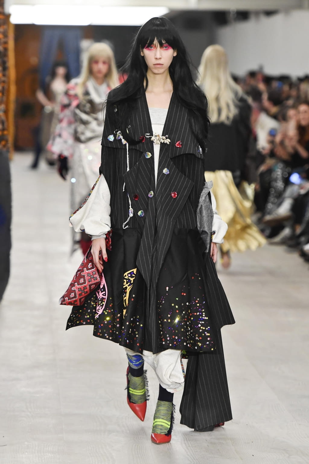 Fashion Week London Fall/Winter 2020 look 21 de la collection Matty Bovan womenswear