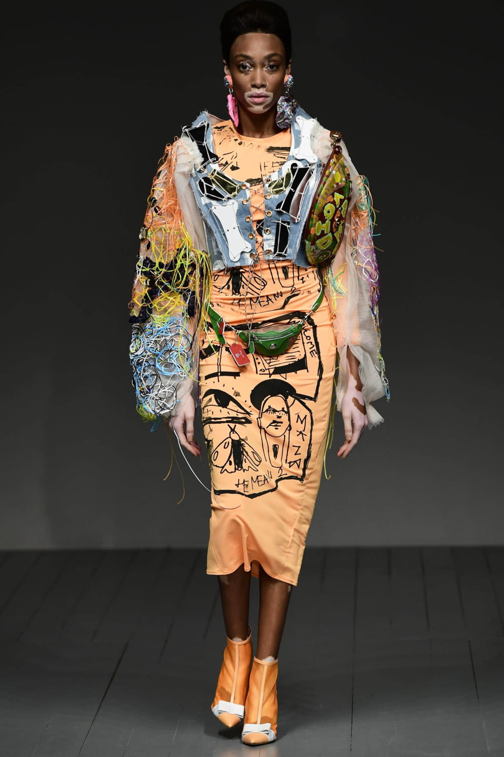 Fashion Week London Spring/Summer 2019 look 10 from the Matty Bovan collection womenswear