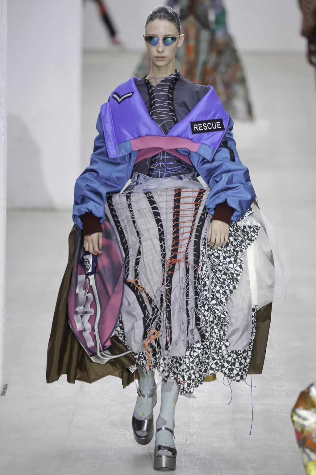 Fashion Week London Spring/Summer 2020 look 15 de la collection Matty Bovan womenswear