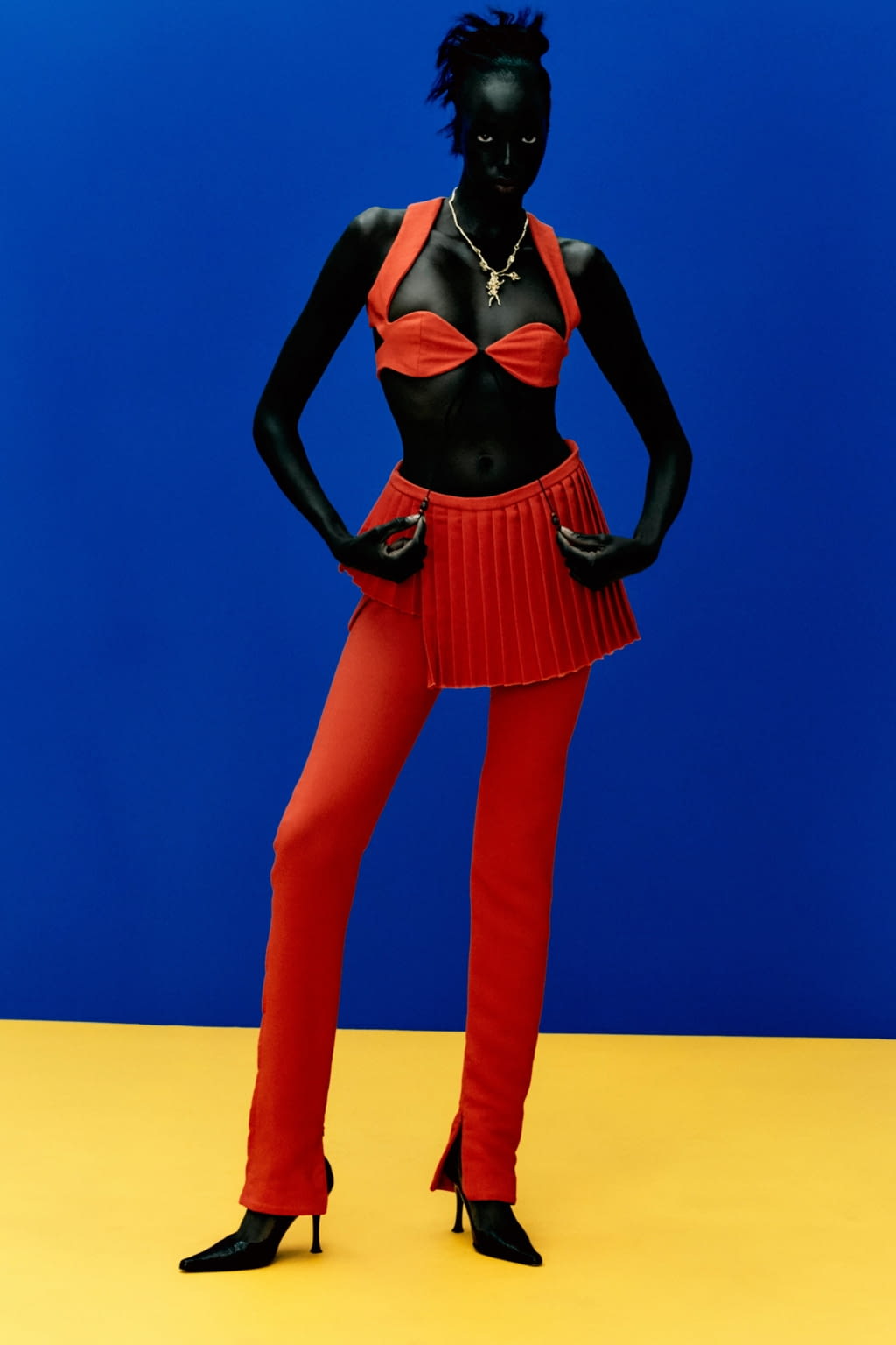 Fashion Week London Spring/Summer 2021 look 14 from the Fashion East collection womenswear