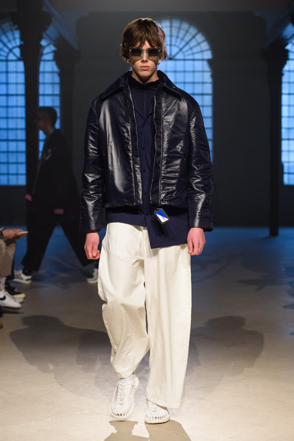 Fashion Week London Fall/Winter 2018 look 12 from the Tourne de Transmission collection menswear