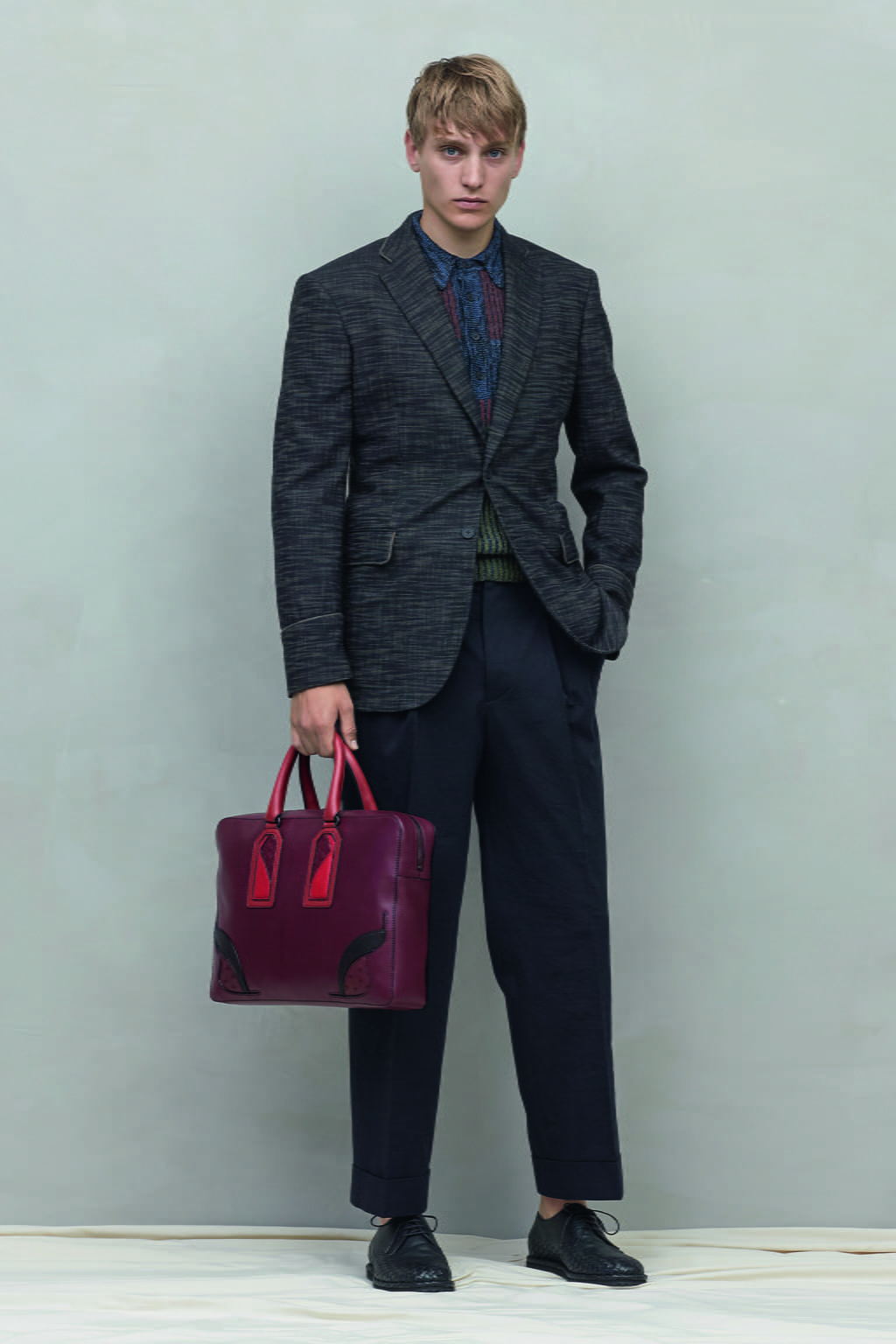 Fashion Week Milan Spring/Summer 2017 look 12 from the Bottega Veneta collection menswear