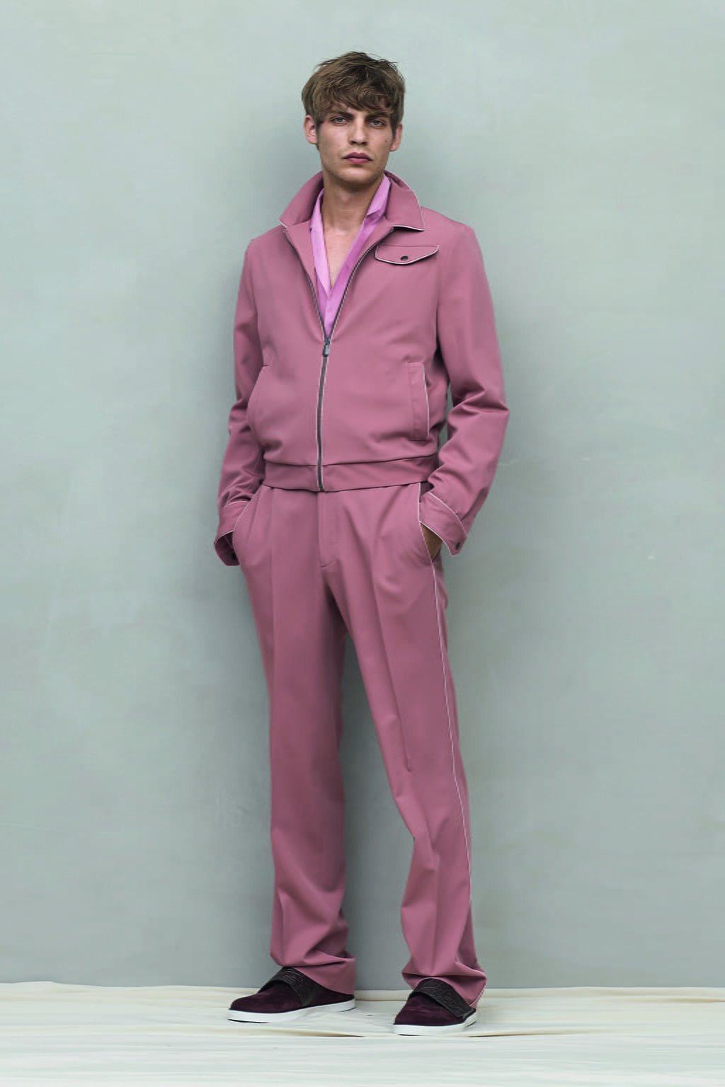 Fashion Week Milan Spring/Summer 2017 look 41 from the Bottega Veneta collection menswear