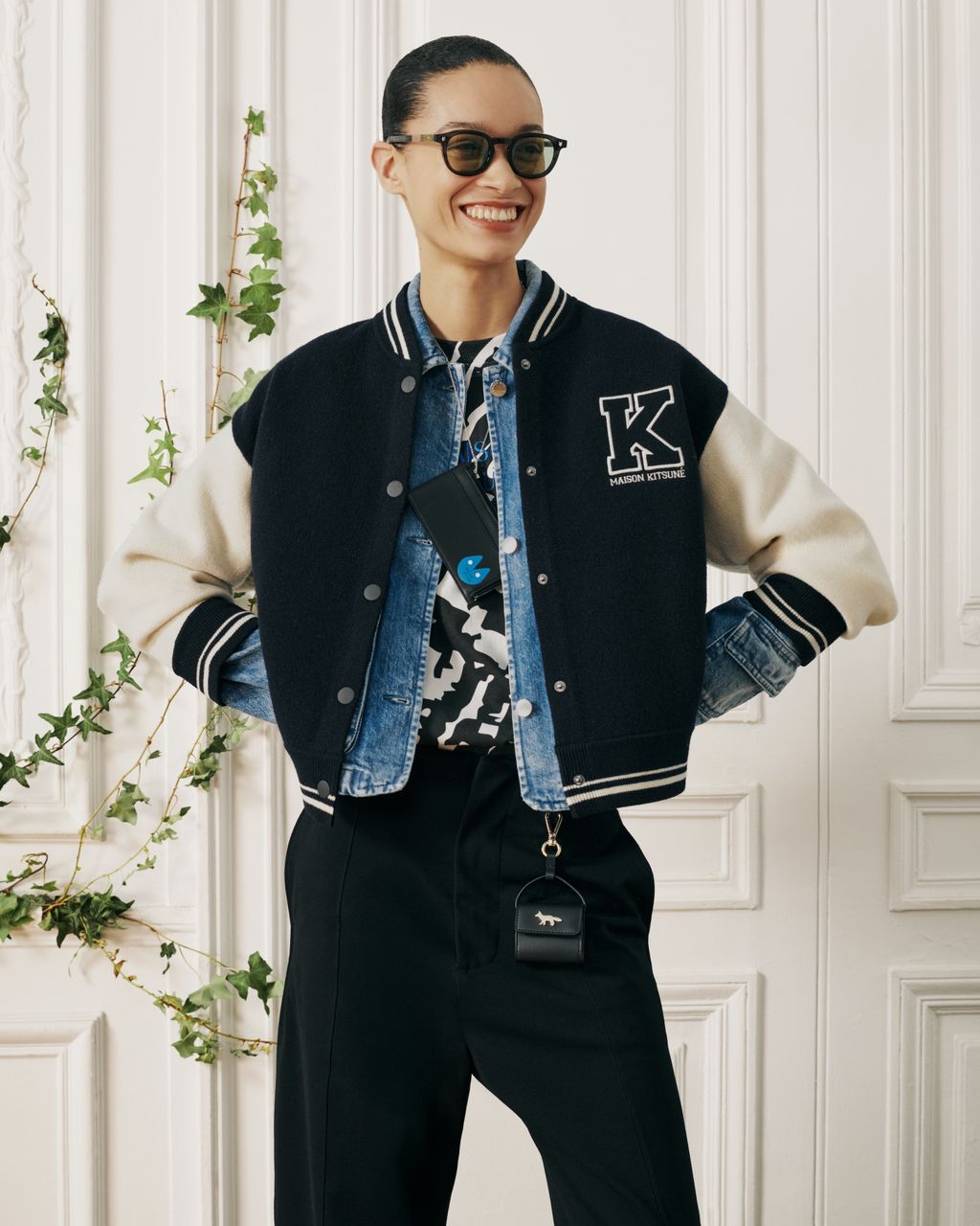 Fashion Week Paris Fall/Winter 2026 look 4 from the Maison Kitsuné collection 女装