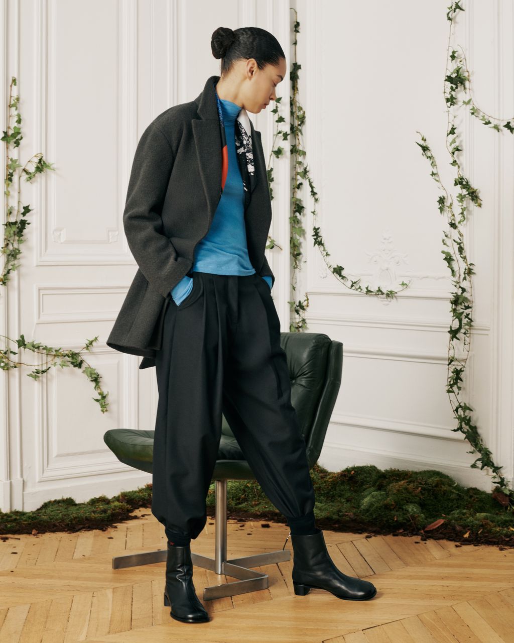 Fashion Week Paris Fall/Winter 2026 look 6 from the Maison Kitsuné collection 女装