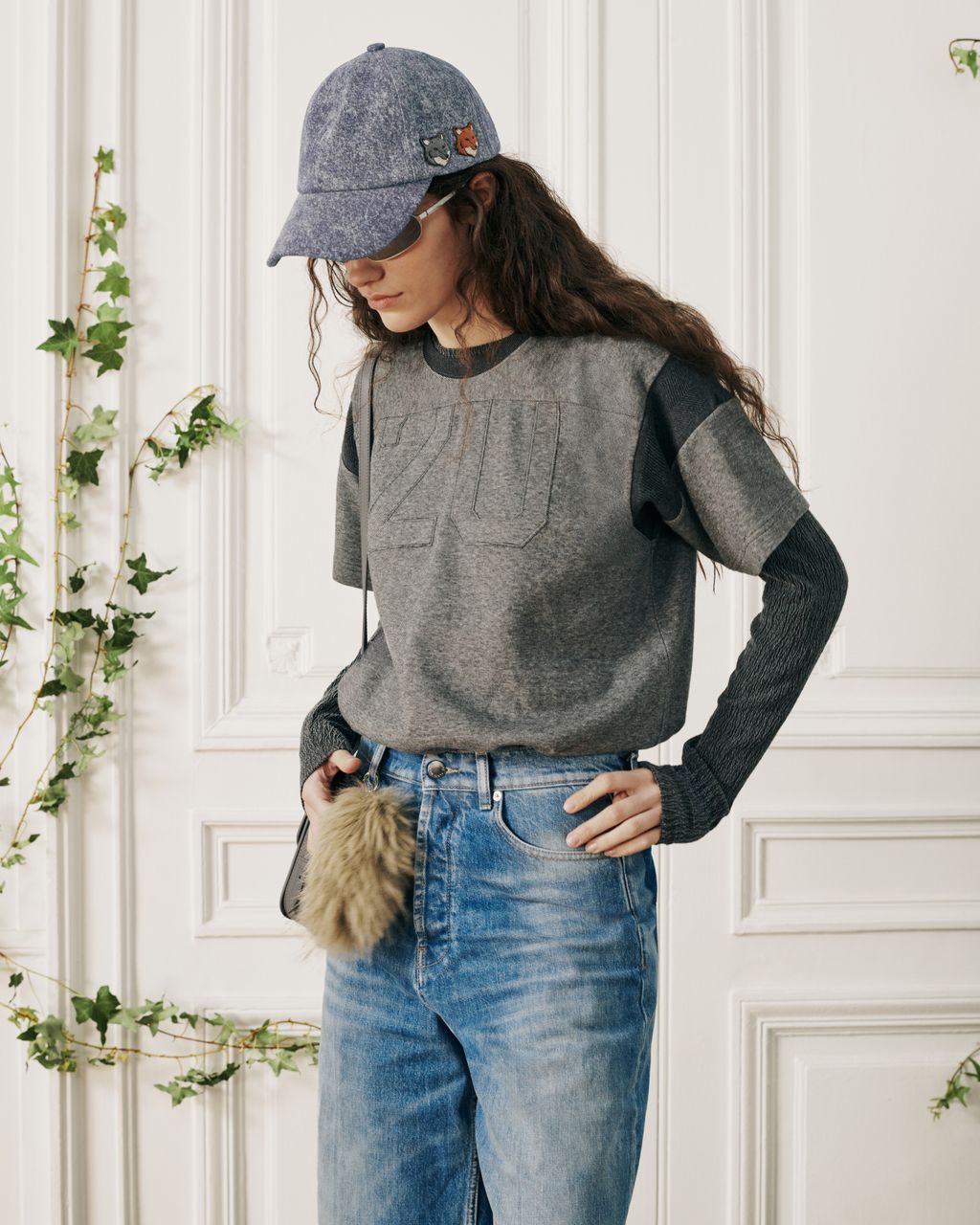 Fashion Week Paris Fall/Winter 2026 look 10 from the Maison Kitsuné collection 女装