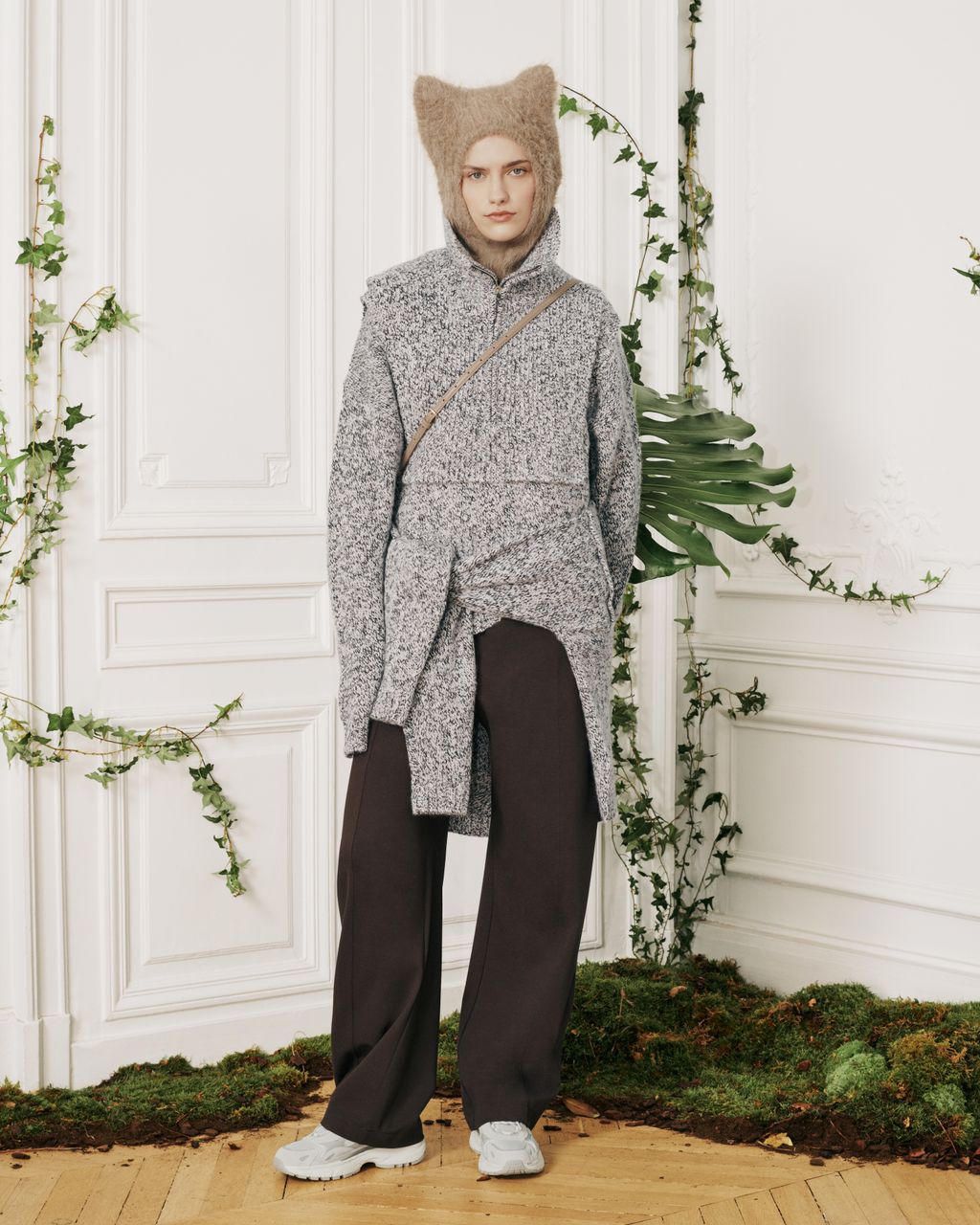 Fashion Week Paris Fall/Winter 2026 look 17 from the Maison Kitsuné collection 女装