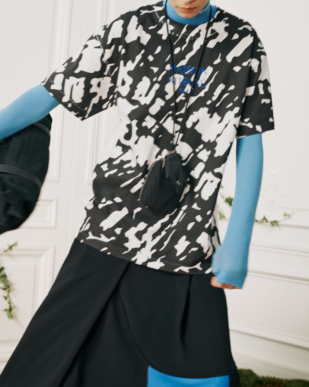 Fashion Week Paris Fall/Winter 2026 look 21 from the Maison Kitsuné collection 女装