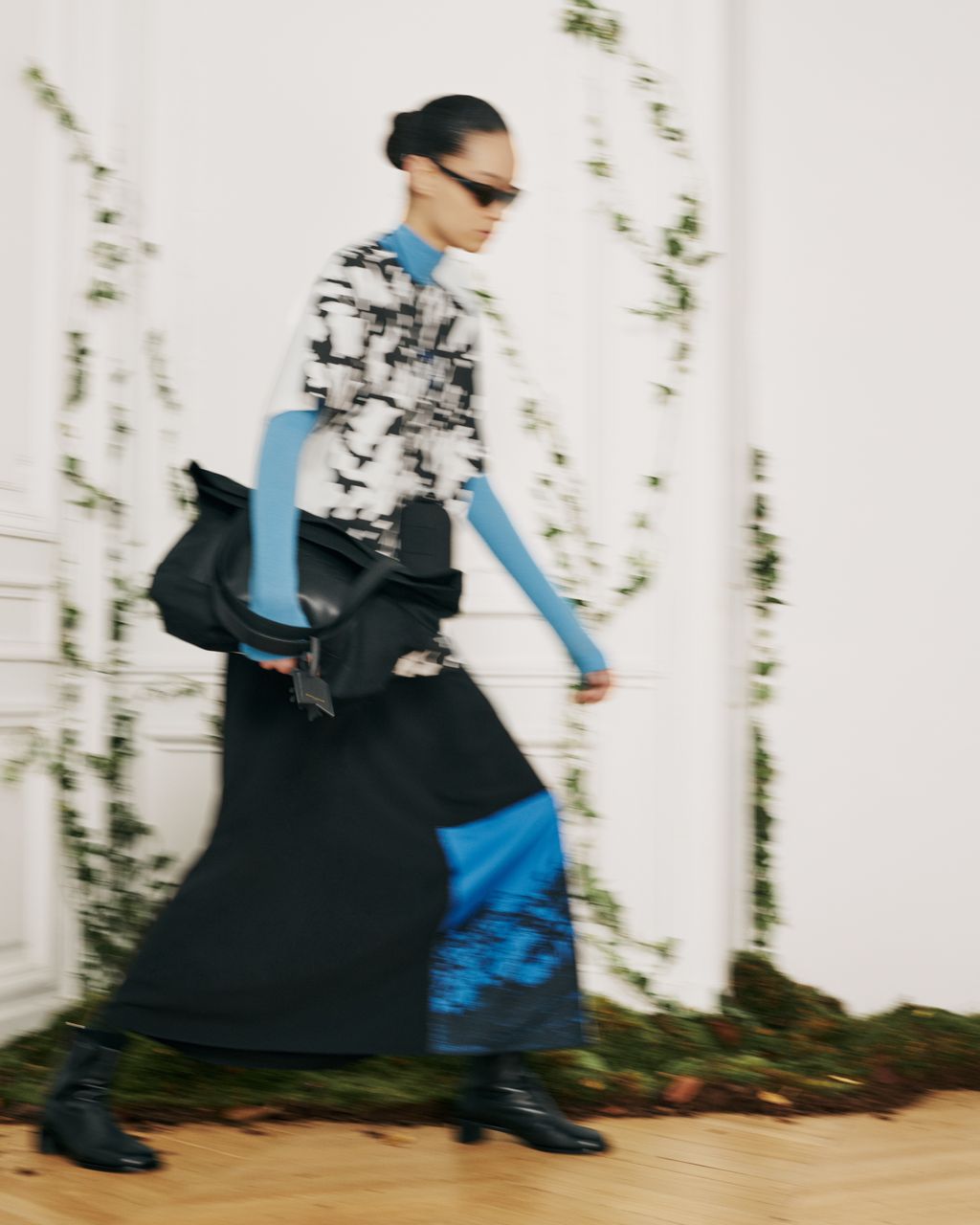 Fashion Week Paris Fall/Winter 2026 look 23 de la collection Maison Kitsuné womenswear