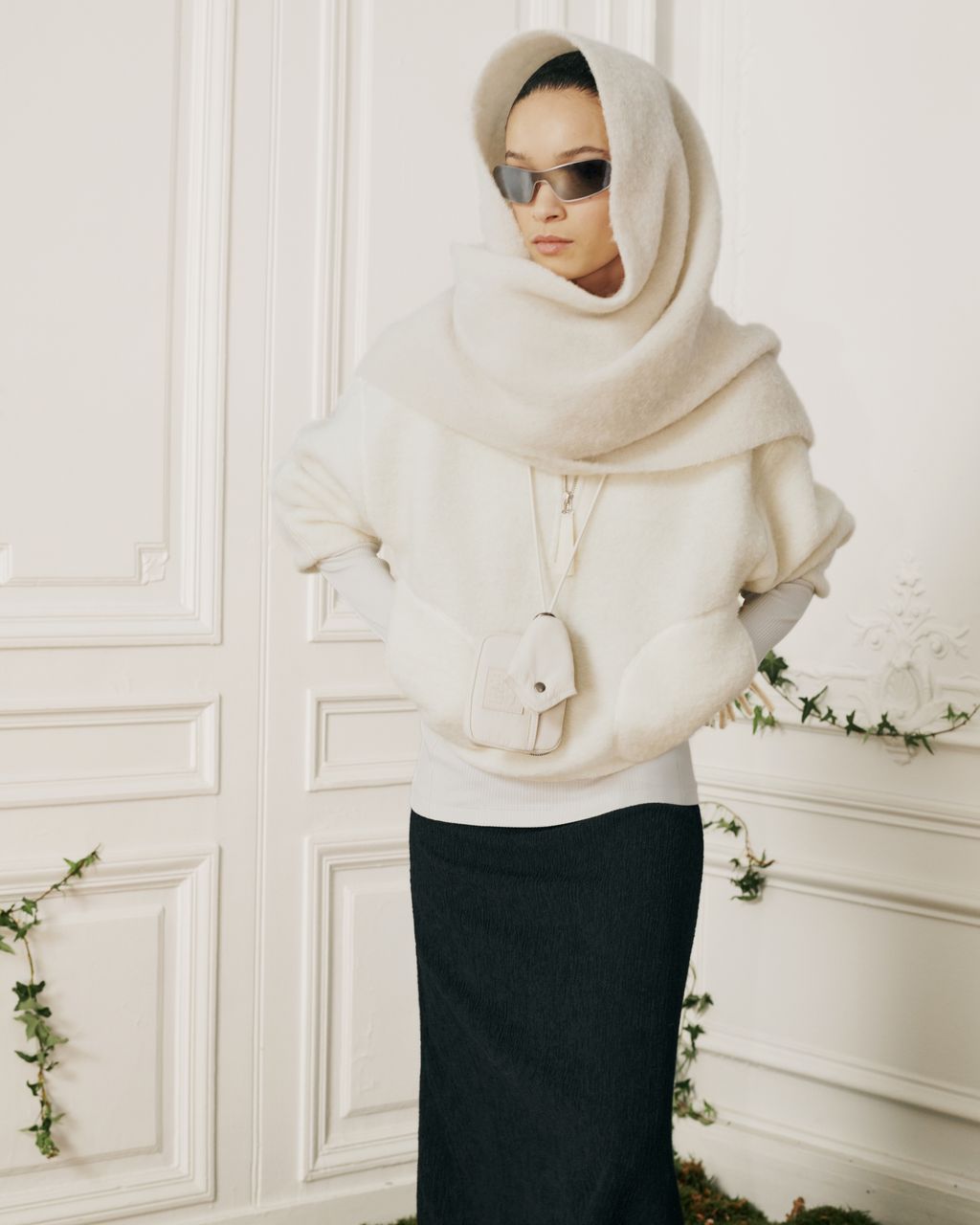 Fashion Week Paris Fall/Winter 2026 look 36 de la collection Maison Kitsuné womenswear