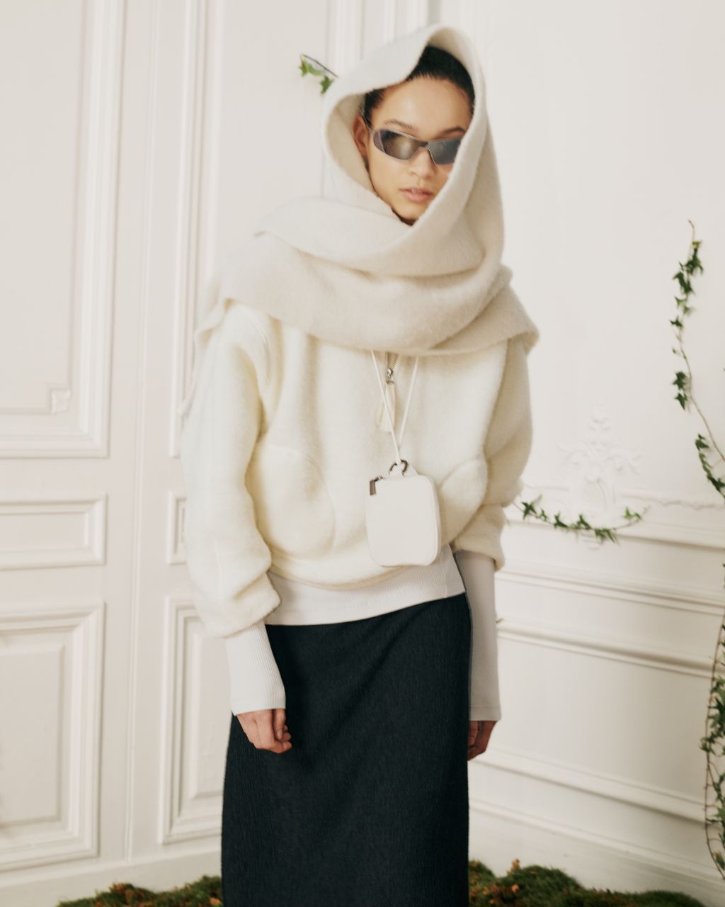 Fashion Week Paris Fall/Winter 2026 look 37 de la collection Maison Kitsuné womenswear
