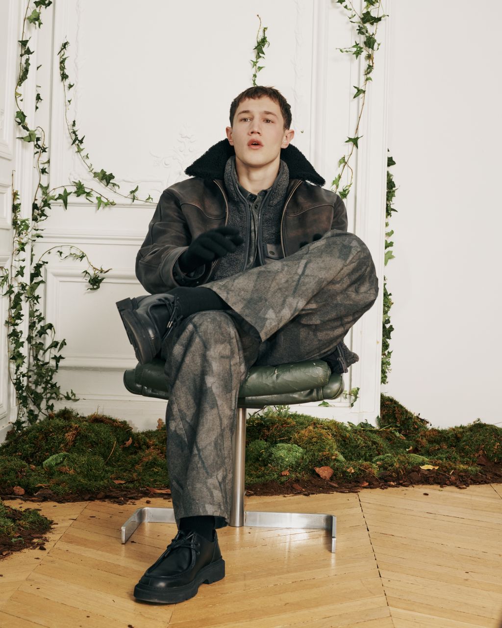 Fashion Week Paris Fall/Winter 2026 look 40 de la collection Maison Kitsuné womenswear