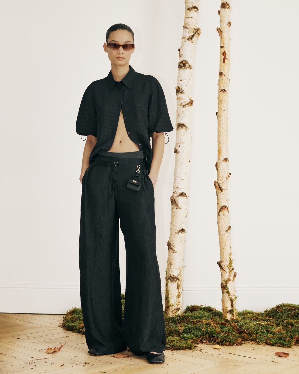 Fashion Week Paris Fall/Winter 2026 look 43 de la collection Maison Kitsuné womenswear