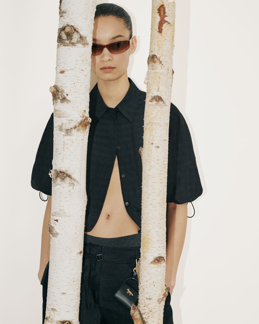 Fashion Week Paris Fall/Winter 2026 look 44 de la collection Maison Kitsuné womenswear