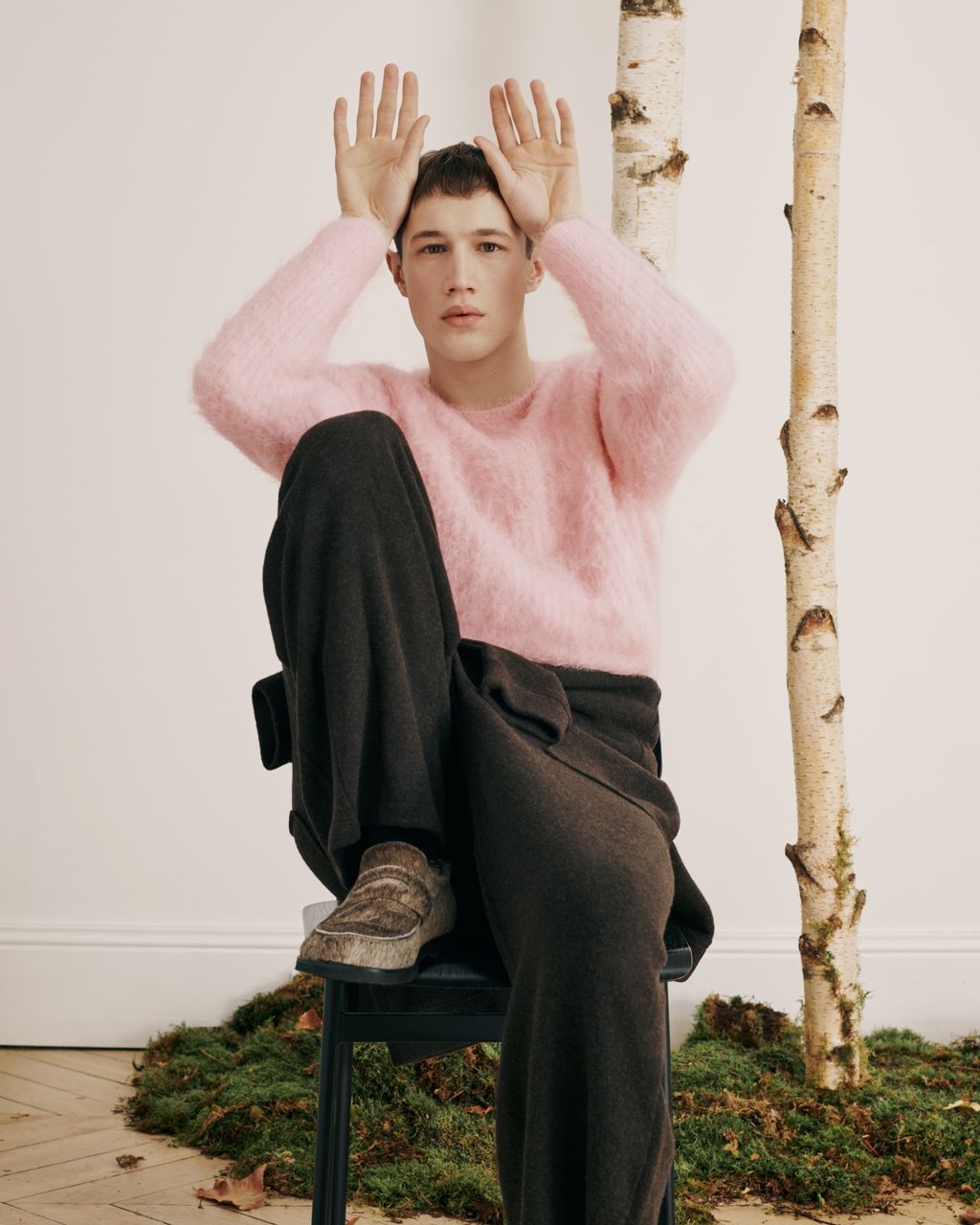 Fashion Week Paris Fall/Winter 2026 look 46 from the Maison Kitsuné collection 女装