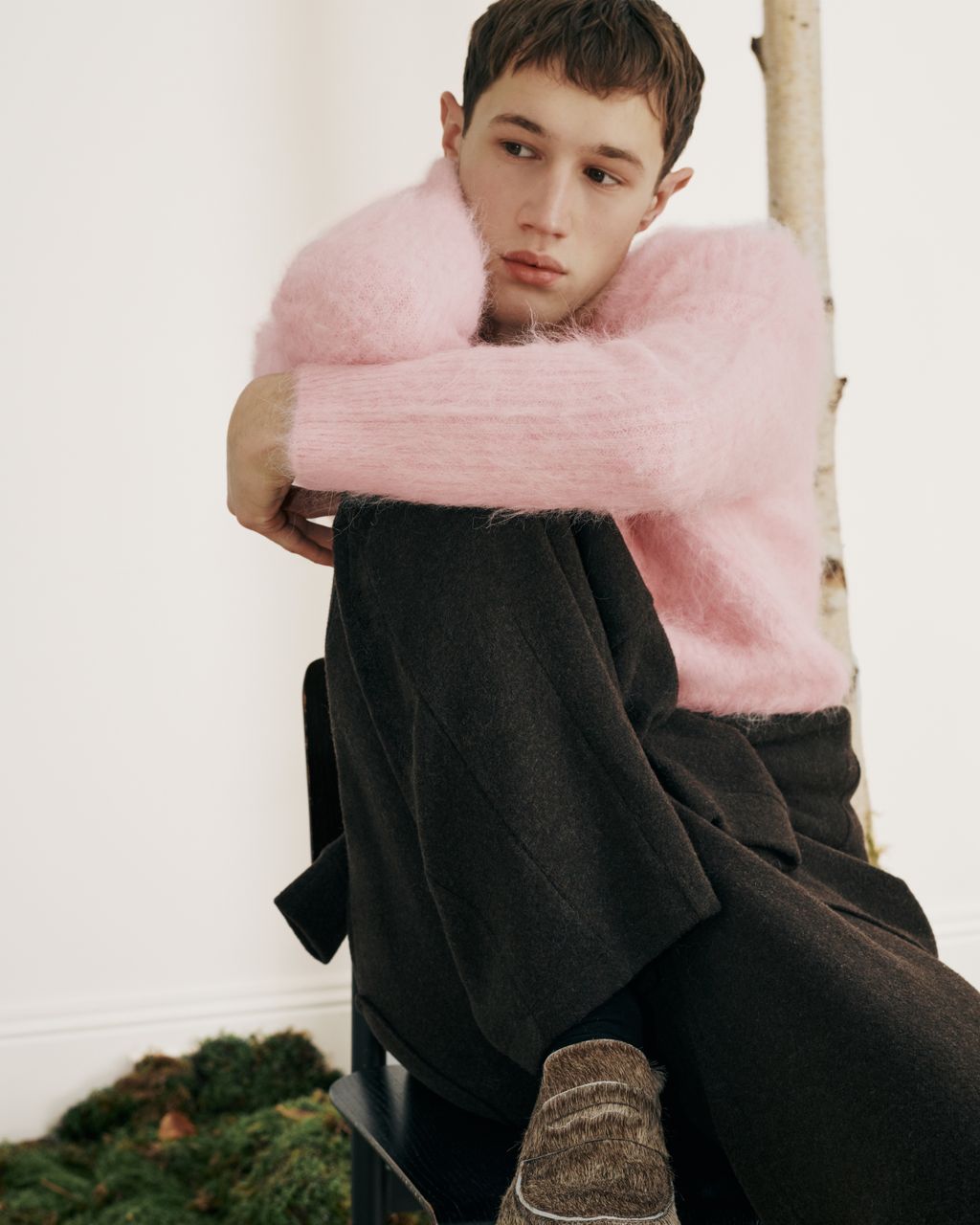 Fashion Week Paris Fall/Winter 2026 look 48 de la collection Maison Kitsuné womenswear