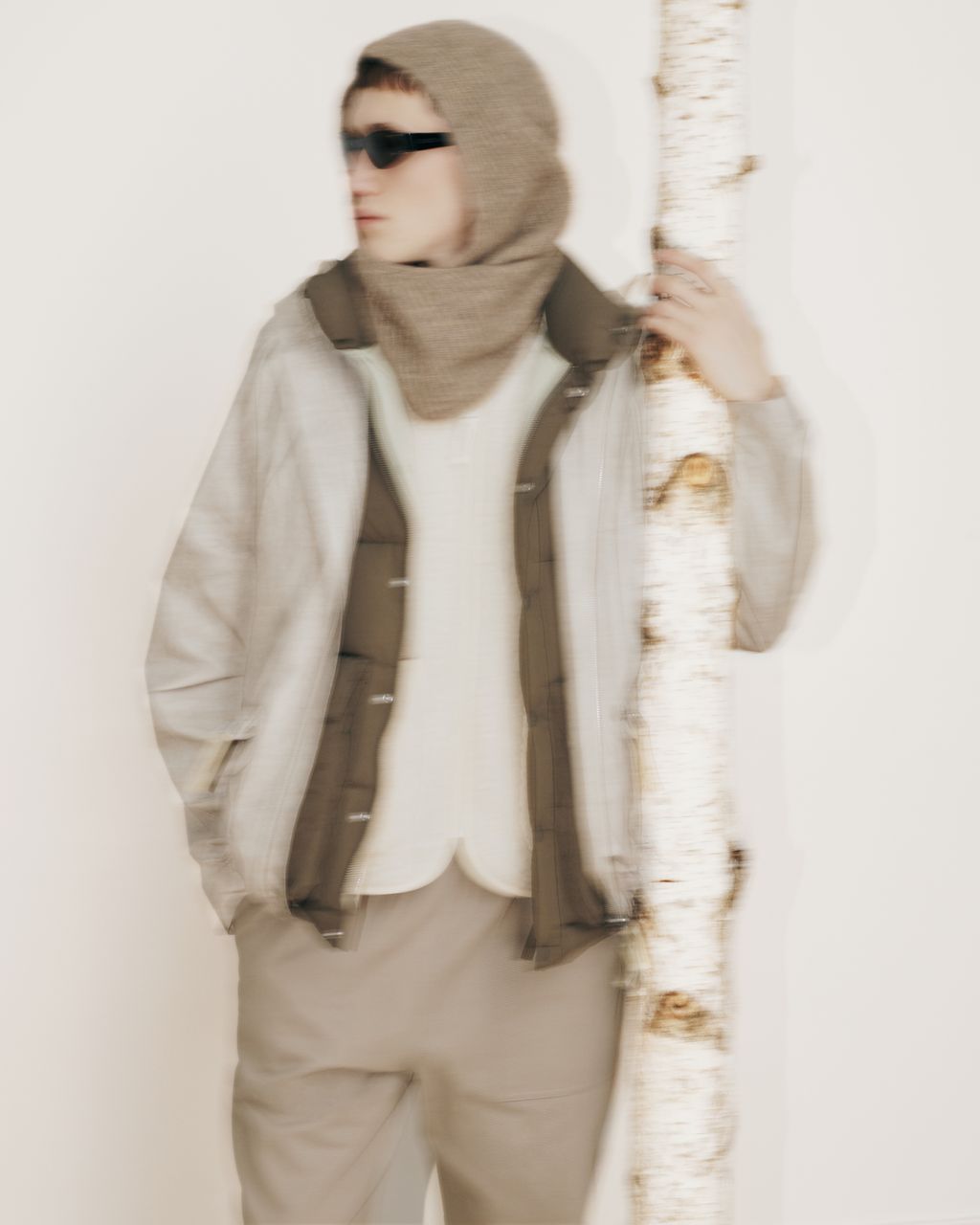 Fashion Week Paris Fall/Winter 2026 look 50 de la collection Maison Kitsuné womenswear