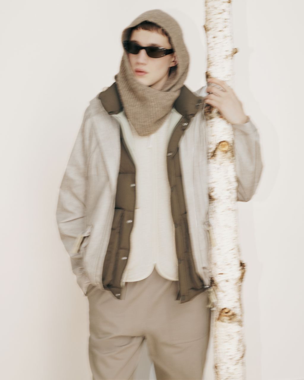 Fashion Week Paris Fall/Winter 2026 look 51 de la collection Maison Kitsuné womenswear