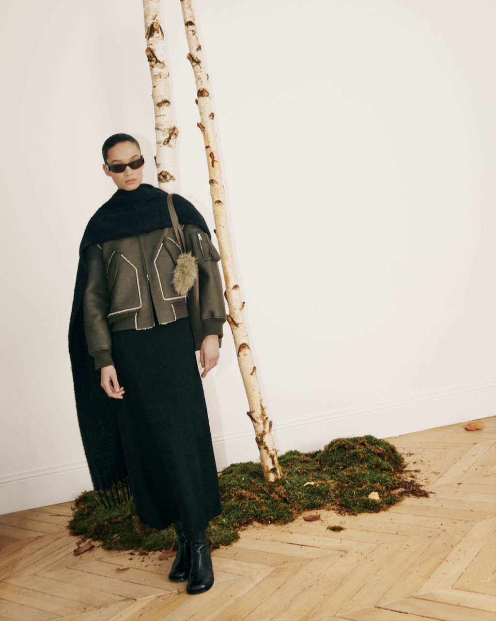 Fashion Week Paris Fall/Winter 2026 look 56 de la collection Maison Kitsuné womenswear