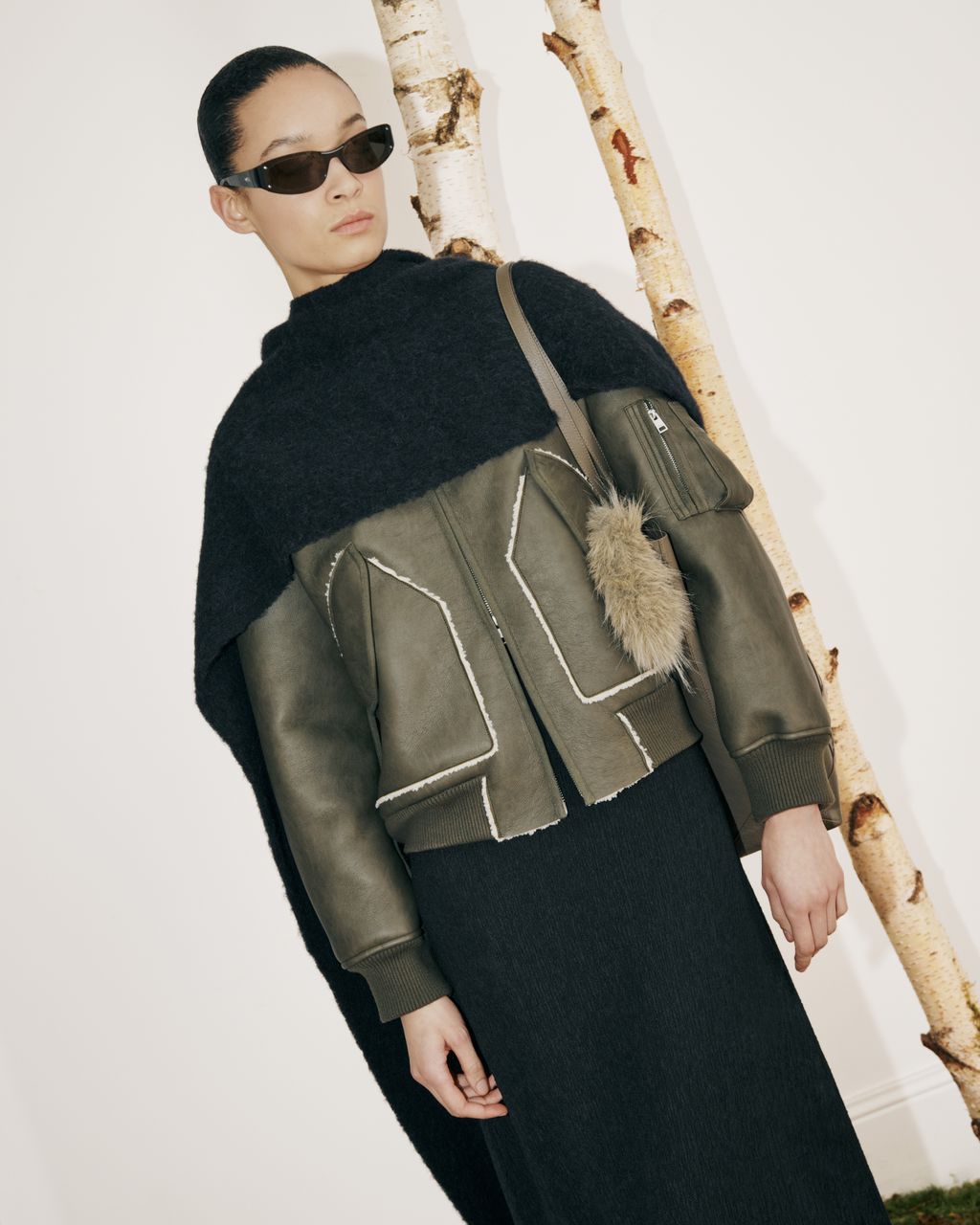 Fashion Week Paris Fall/Winter 2026 look 57 de la collection Maison Kitsuné womenswear