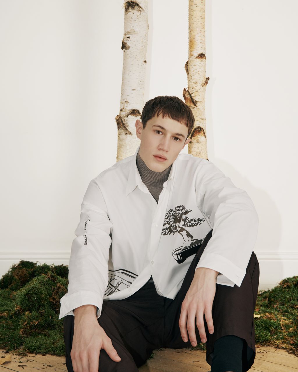 Fashion Week Paris Fall/Winter 2026 look 59 de la collection Maison Kitsuné womenswear