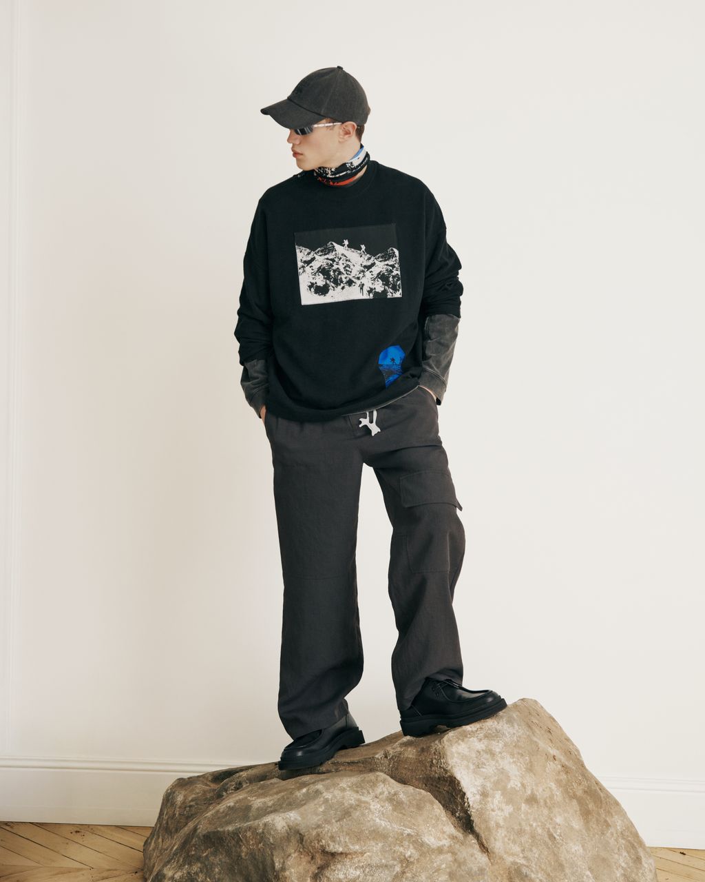 Fashion Week Paris Fall/Winter 2026 look 66 de la collection Maison Kitsuné womenswear