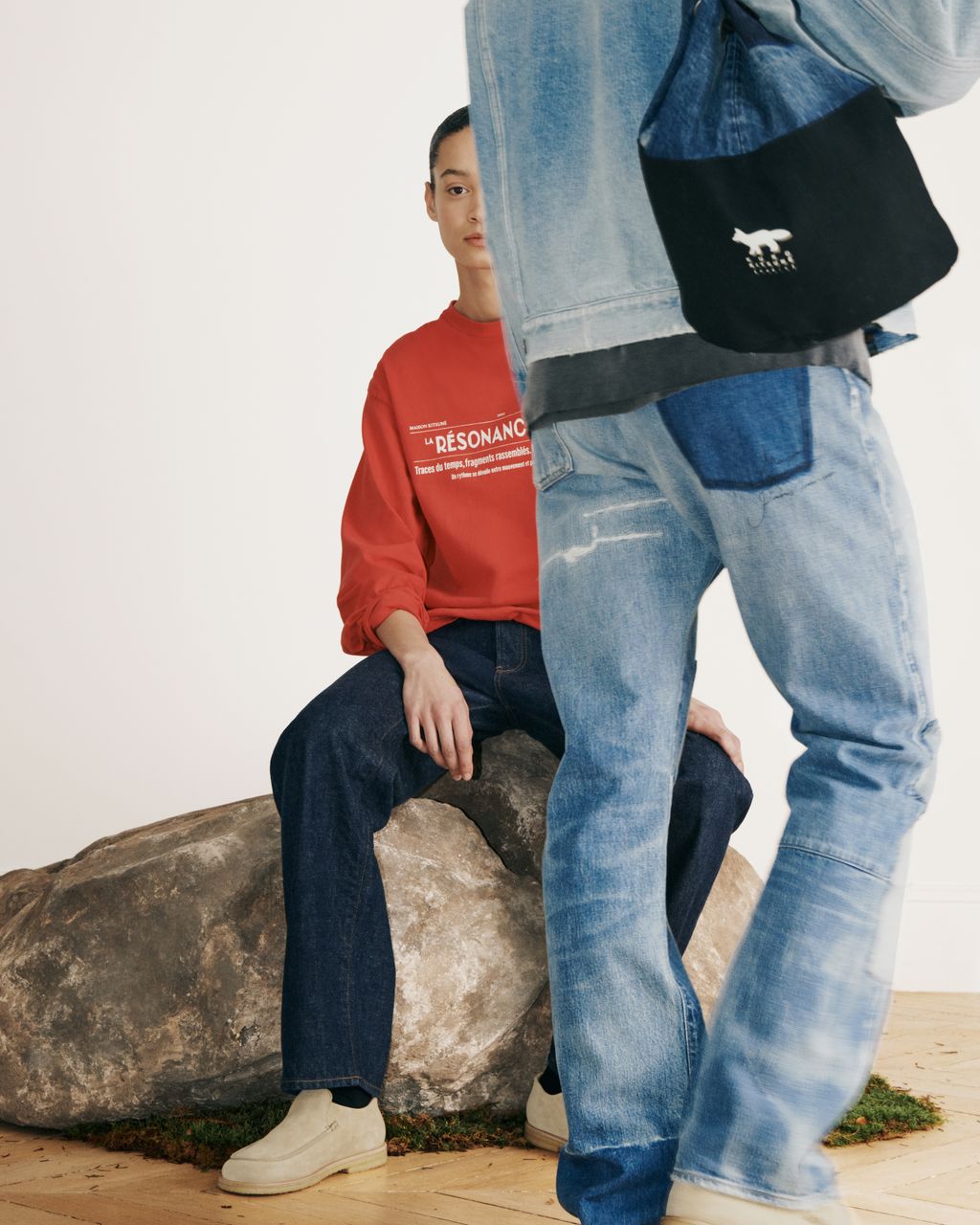 Fashion Week Paris Fall/Winter 2026 look 70 de la collection Maison Kitsuné womenswear