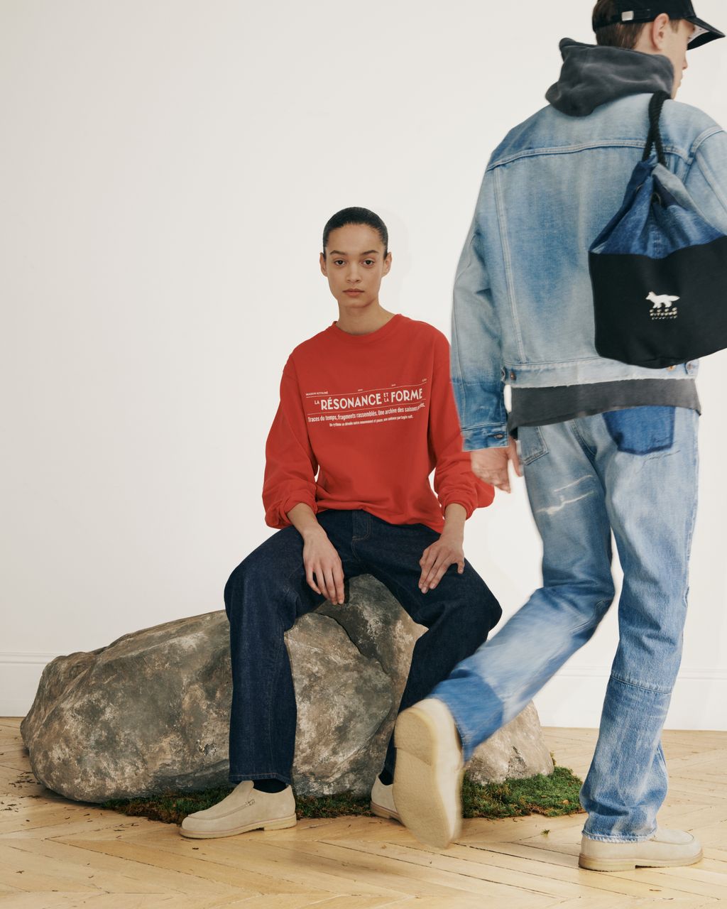 Fashion Week Paris Fall/Winter 2026 look 71 de la collection Maison Kitsuné womenswear