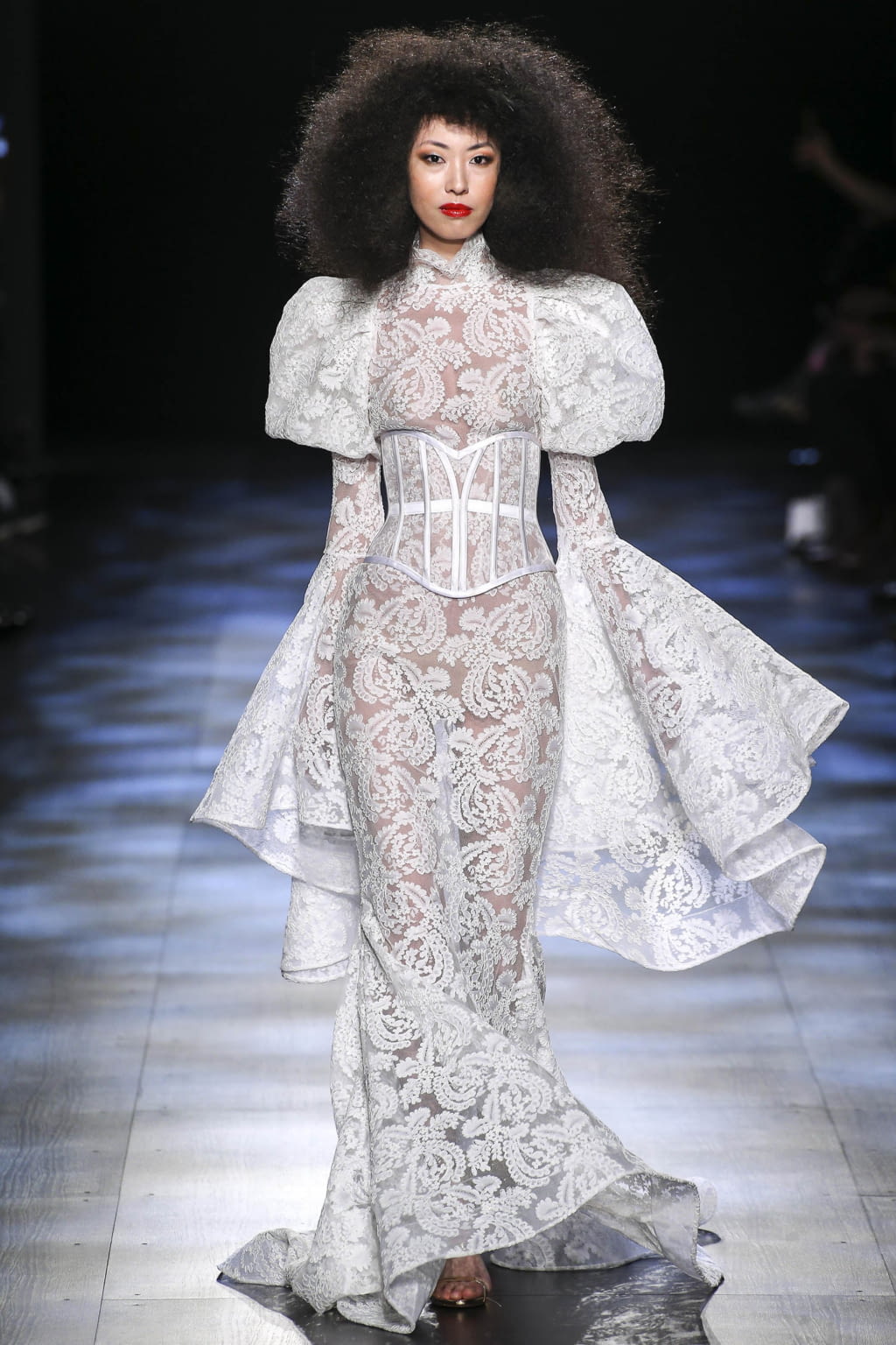 Fashion Week New York Fall/Winter 2017 look 10 from the Michael Costello collection 女装