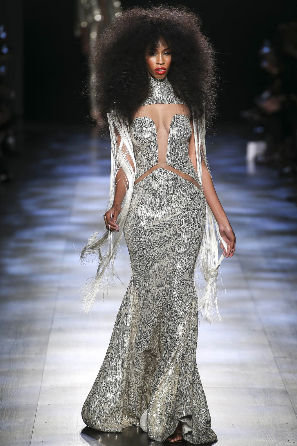 Fashion Week New York Fall/Winter 2017 look 20 from the Michael Costello collection womenswear