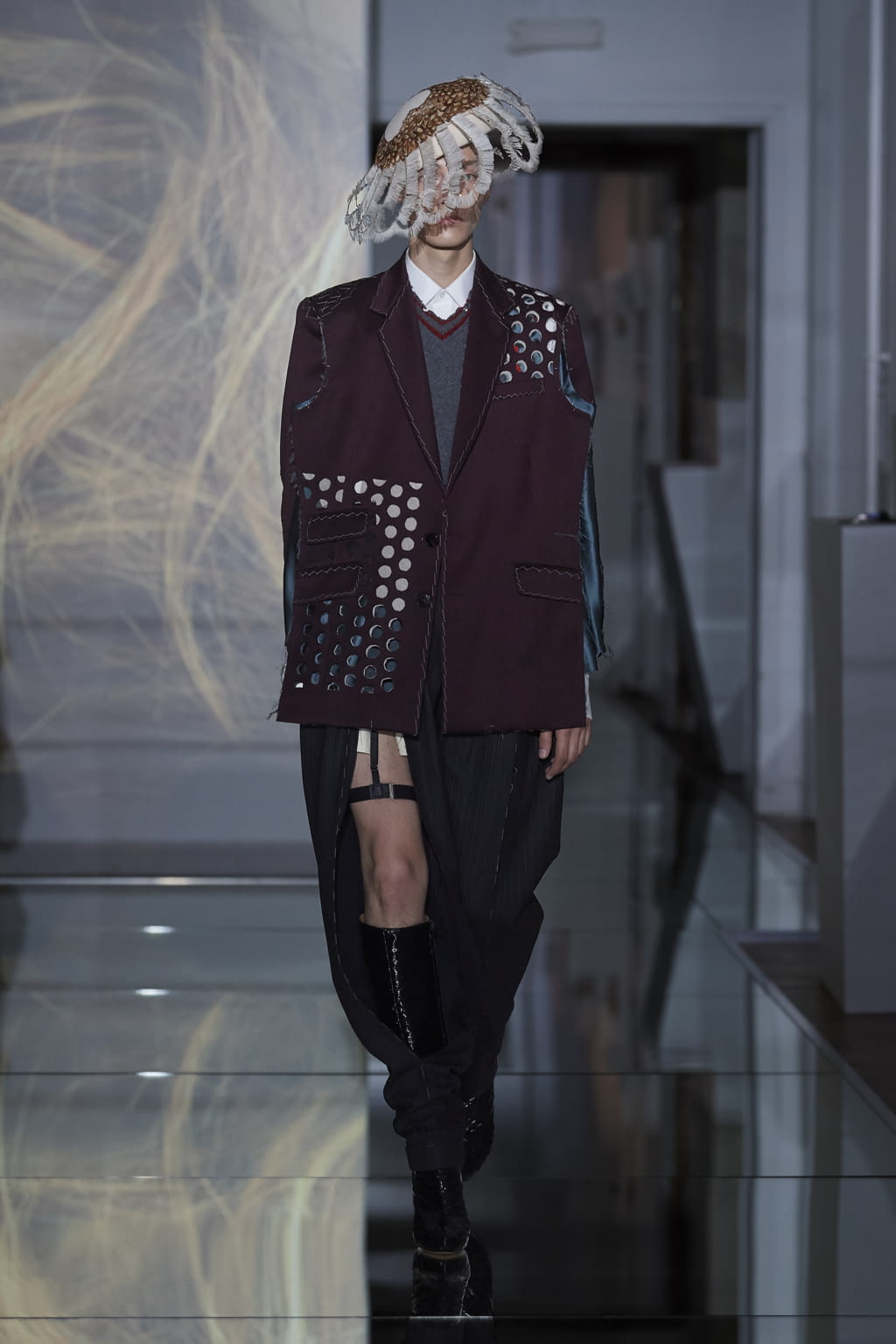 Fashion Week Paris Fall/Winter 2019 look 8 from the Maison Margiela collection 高级定制