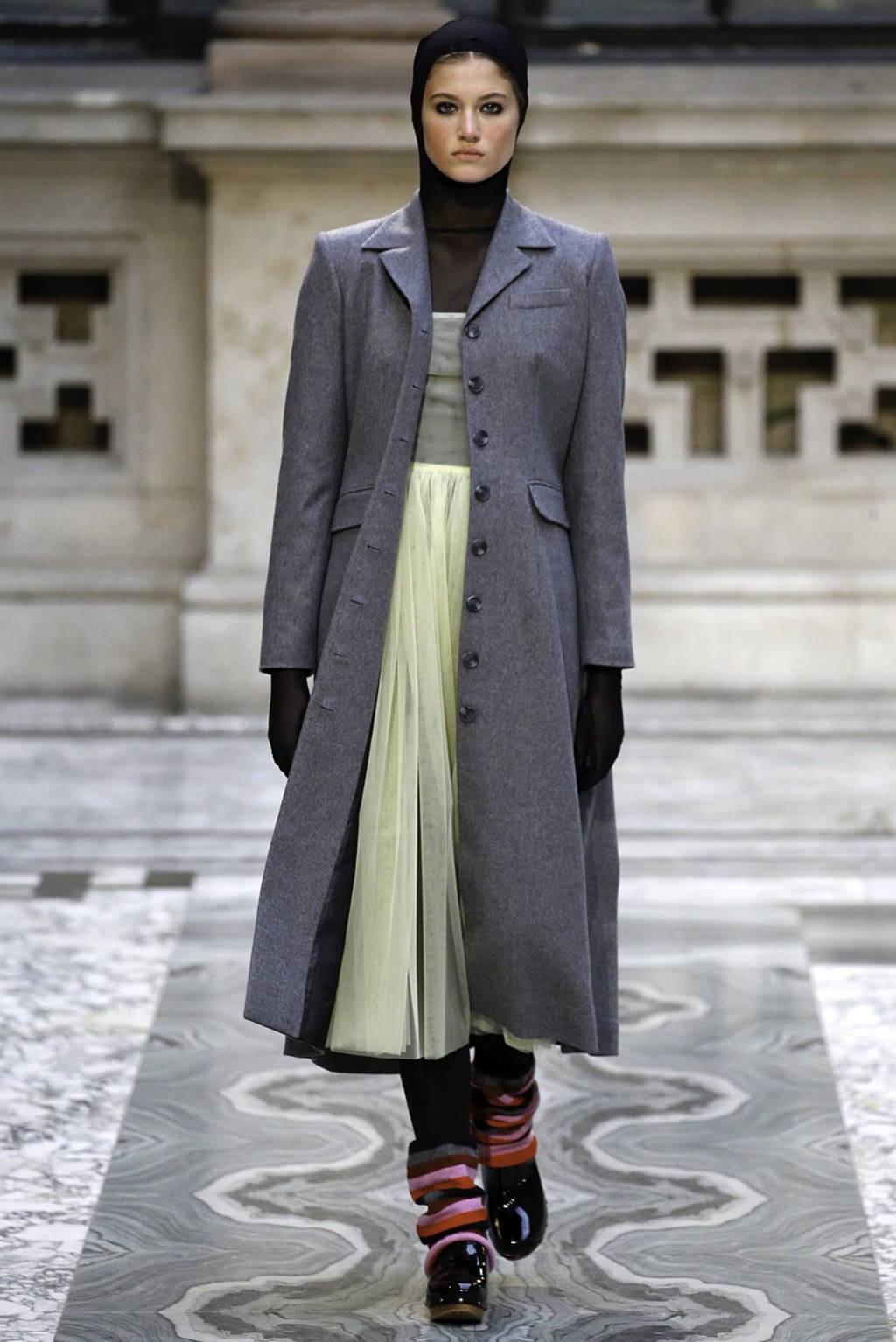 Fashion Week London Fall/Winter 2019 look 6 from the Molly Goddard collection womenswear