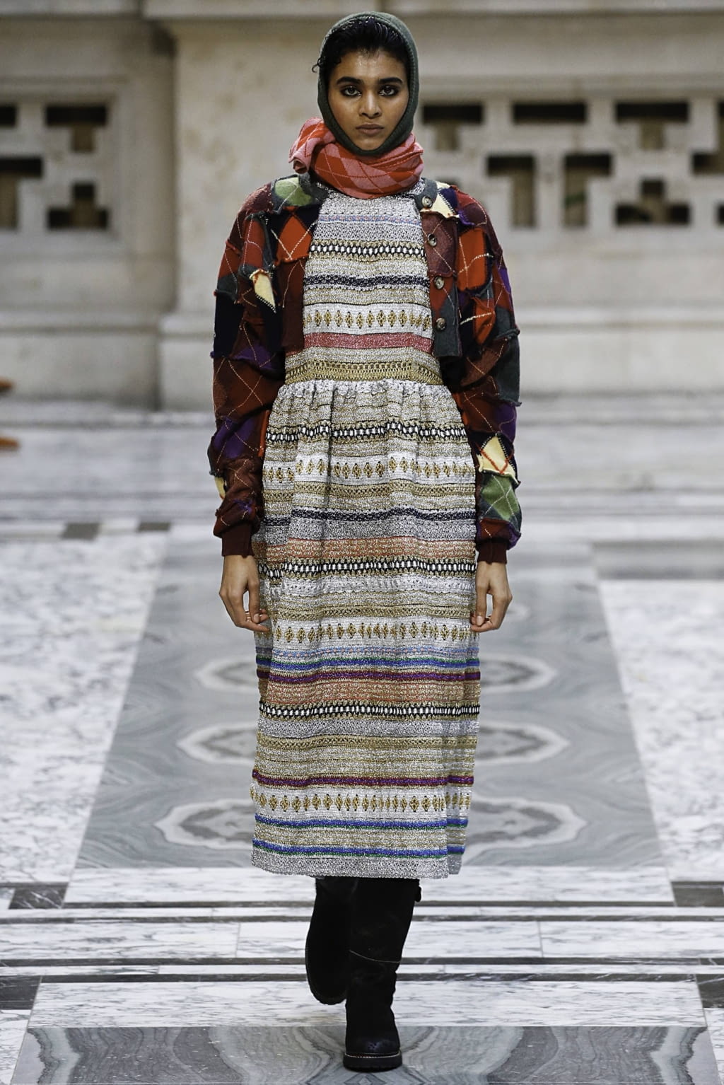 Fashion Week London Fall/Winter 2019 look 20 from the Molly Goddard collection womenswear