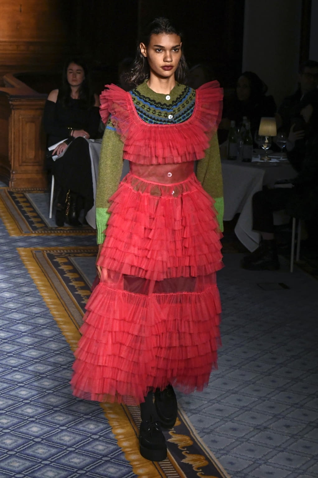 Fashion Week London Fall/Winter 2020 look 9 de la collection Molly Goddard womenswear